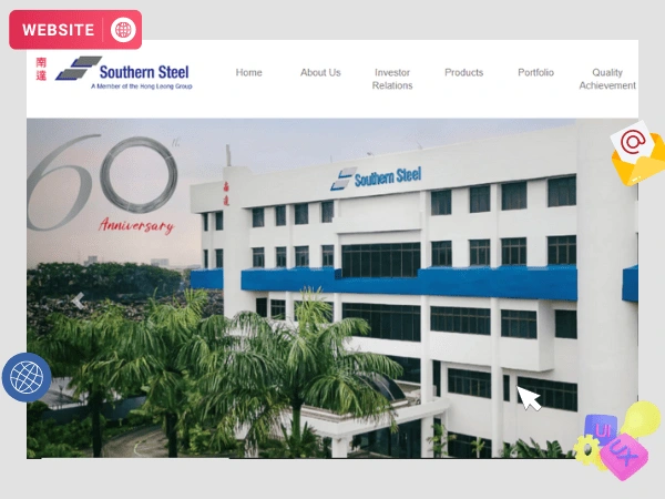 Rebranding Southern Steel Website and Maintenance