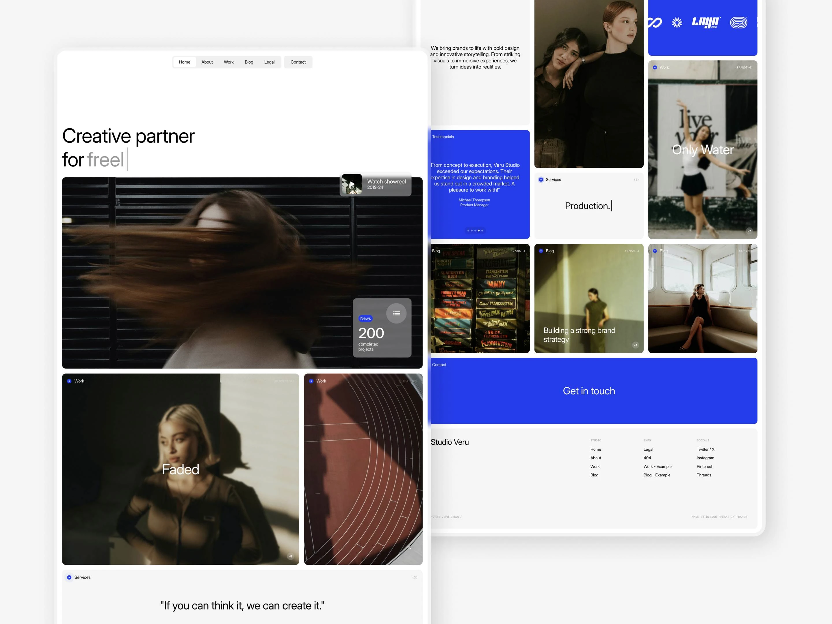 Veru Studio - Agency Framer template