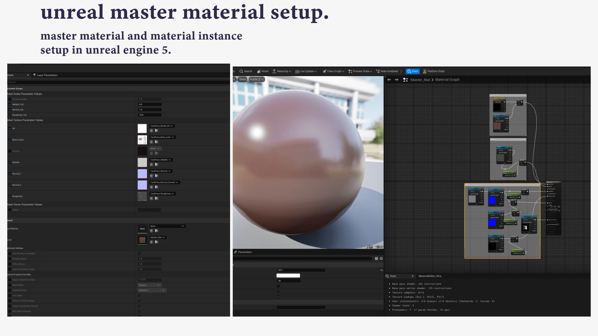 Advance material setup UE5