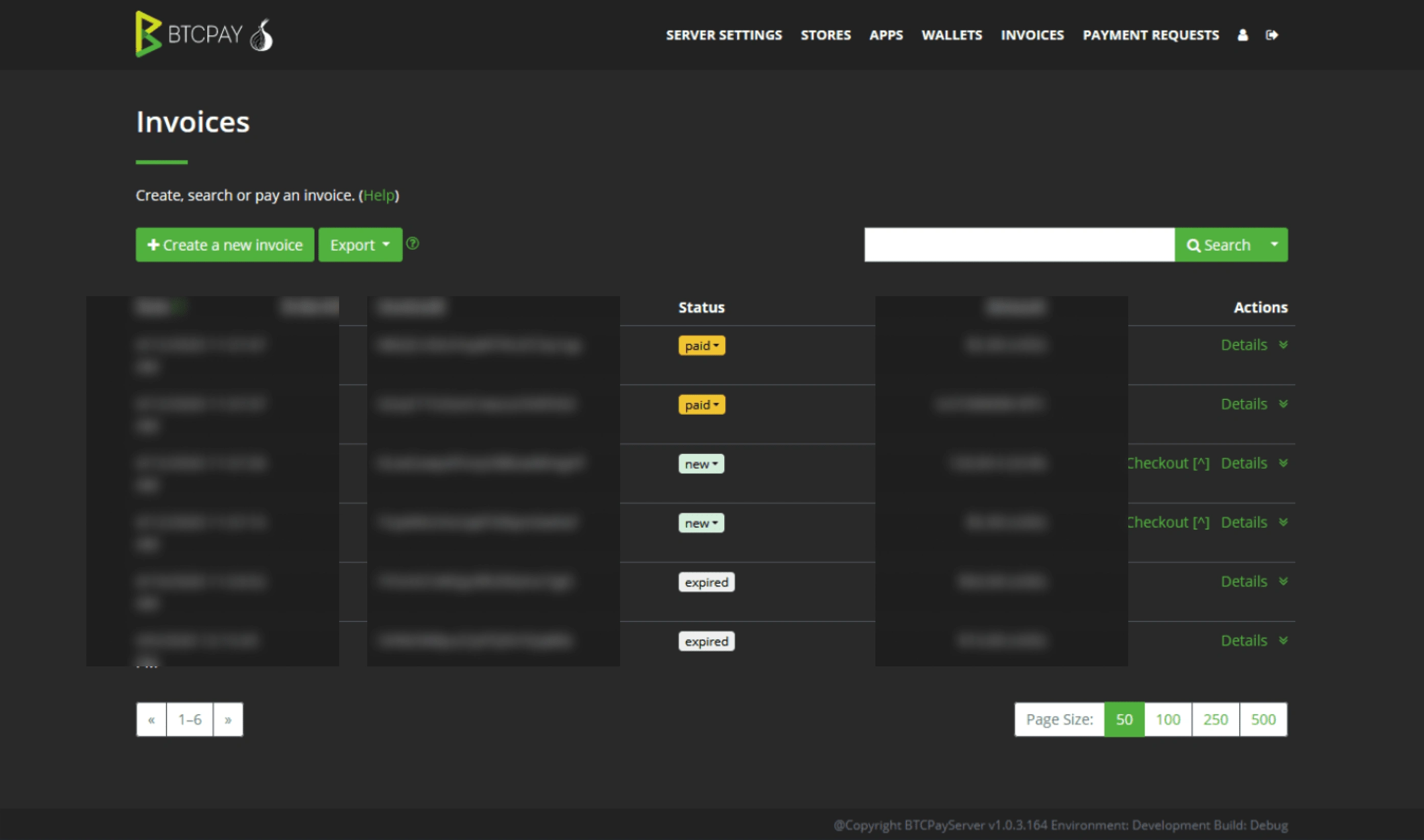 Bitcoin Servers Invoices