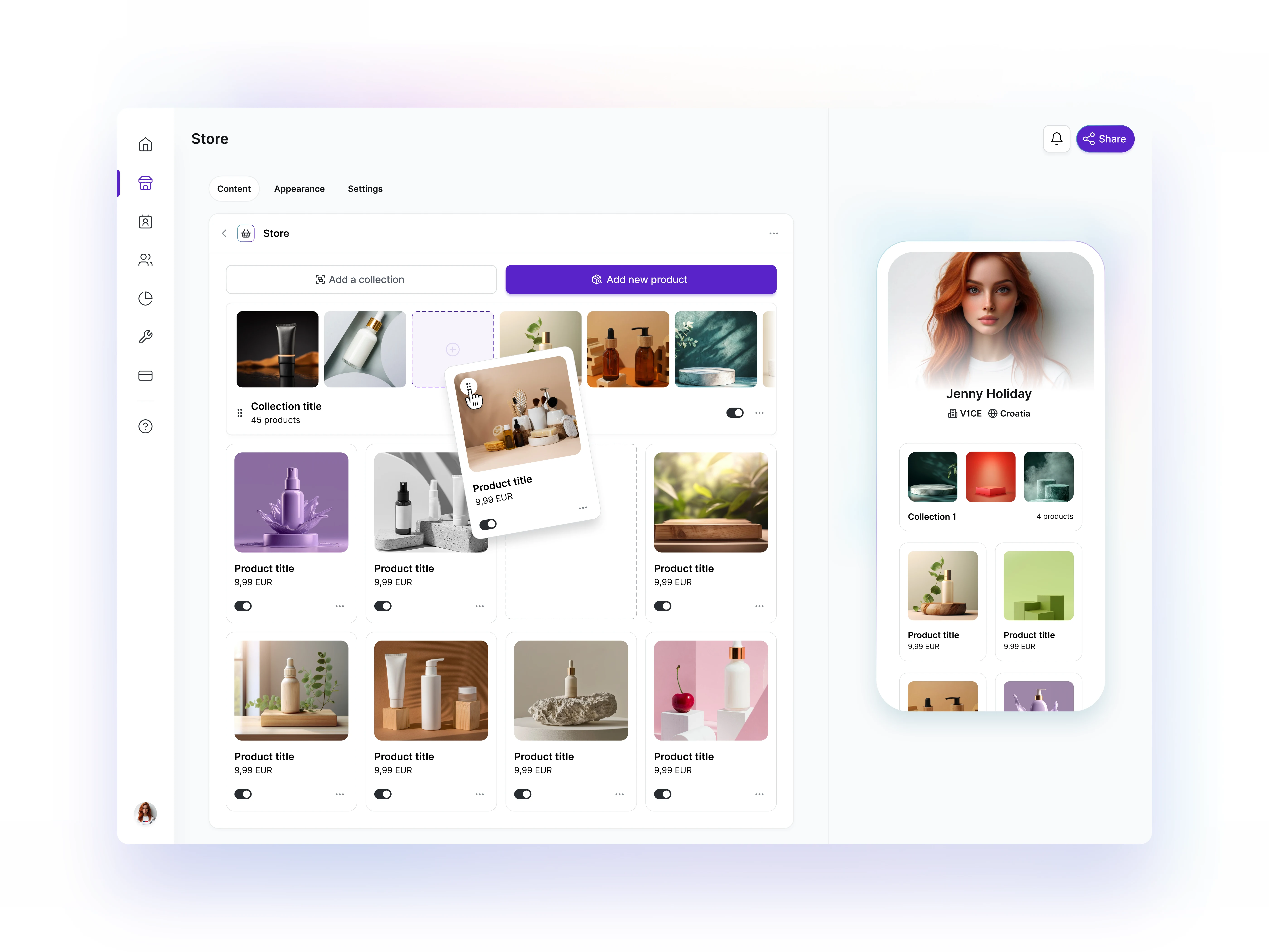 Store widget by V1CE