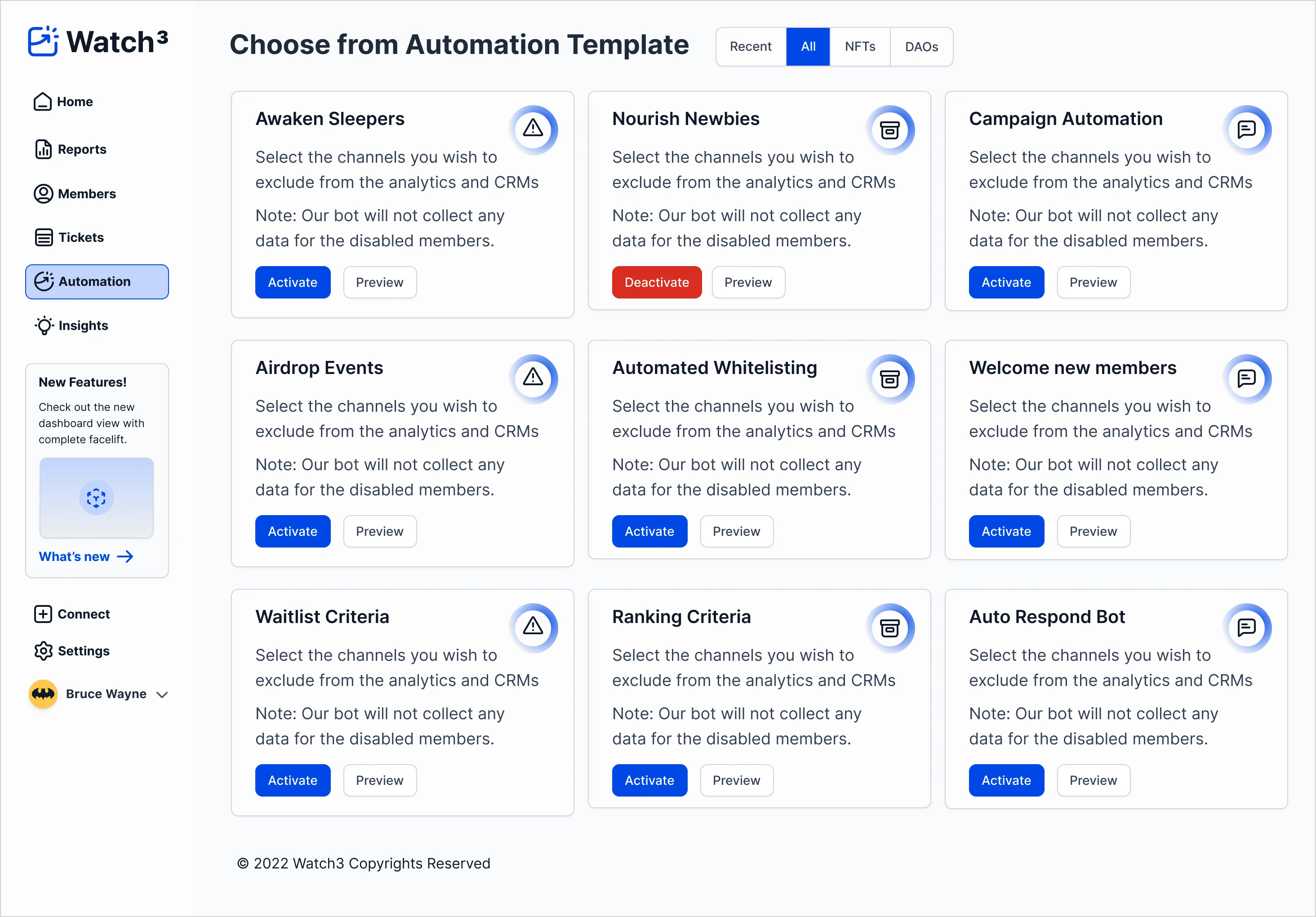 Automation Page