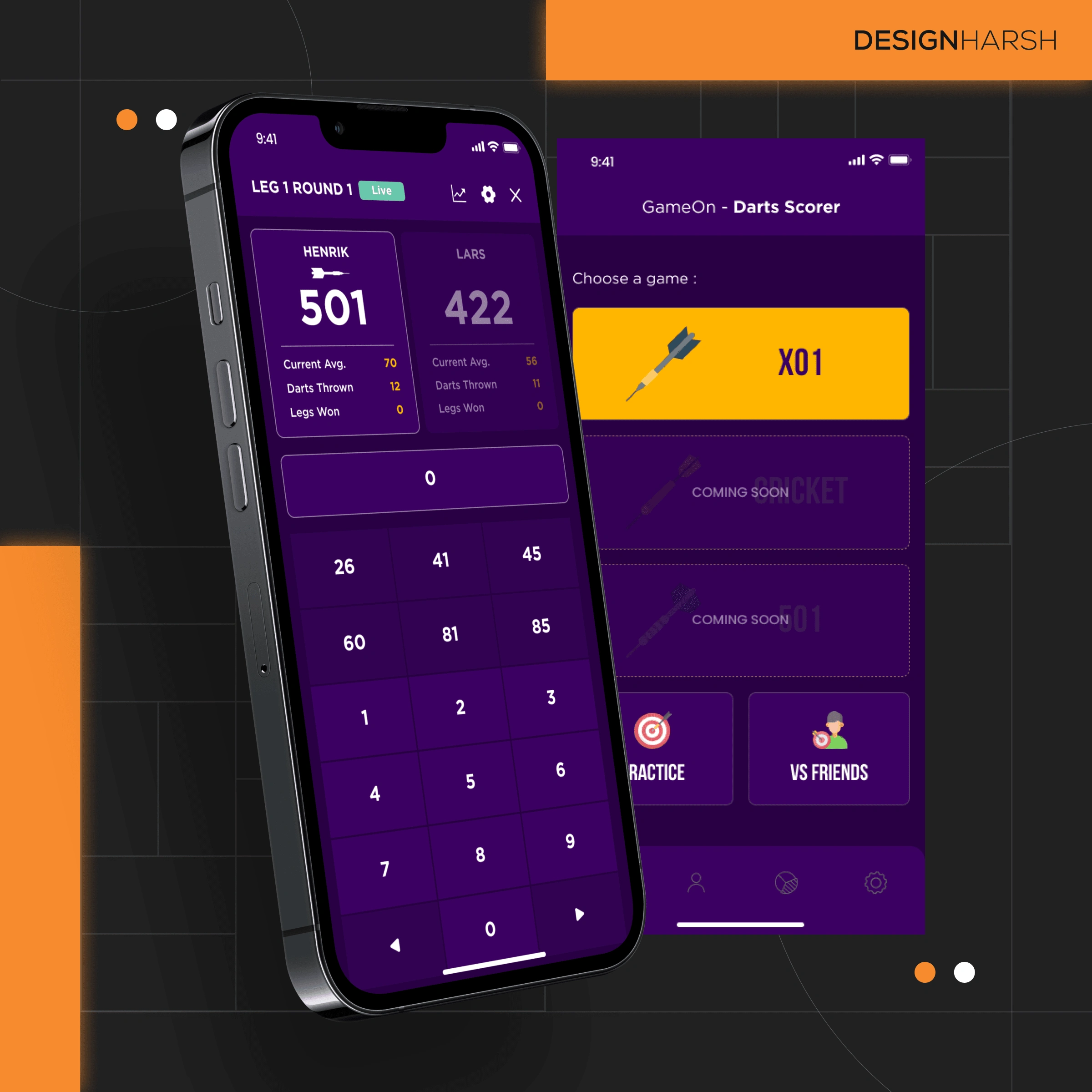 GameOn - Dart Scoring App