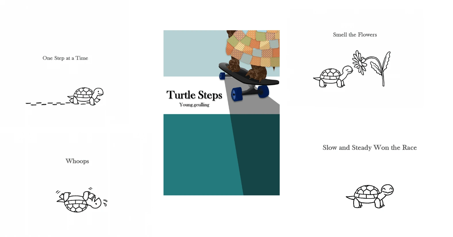 Turtle Steps Cover and Chapter Illustration (Young.Geulling)