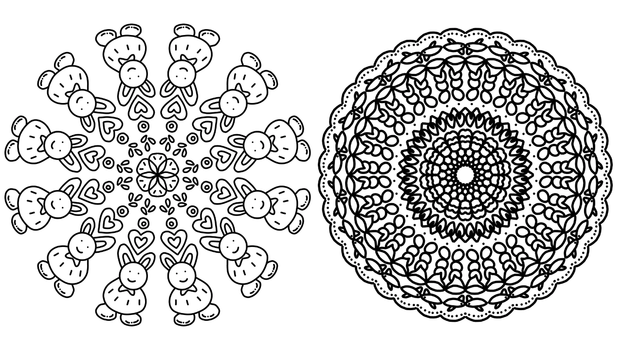 Mandala designs from my coloring book