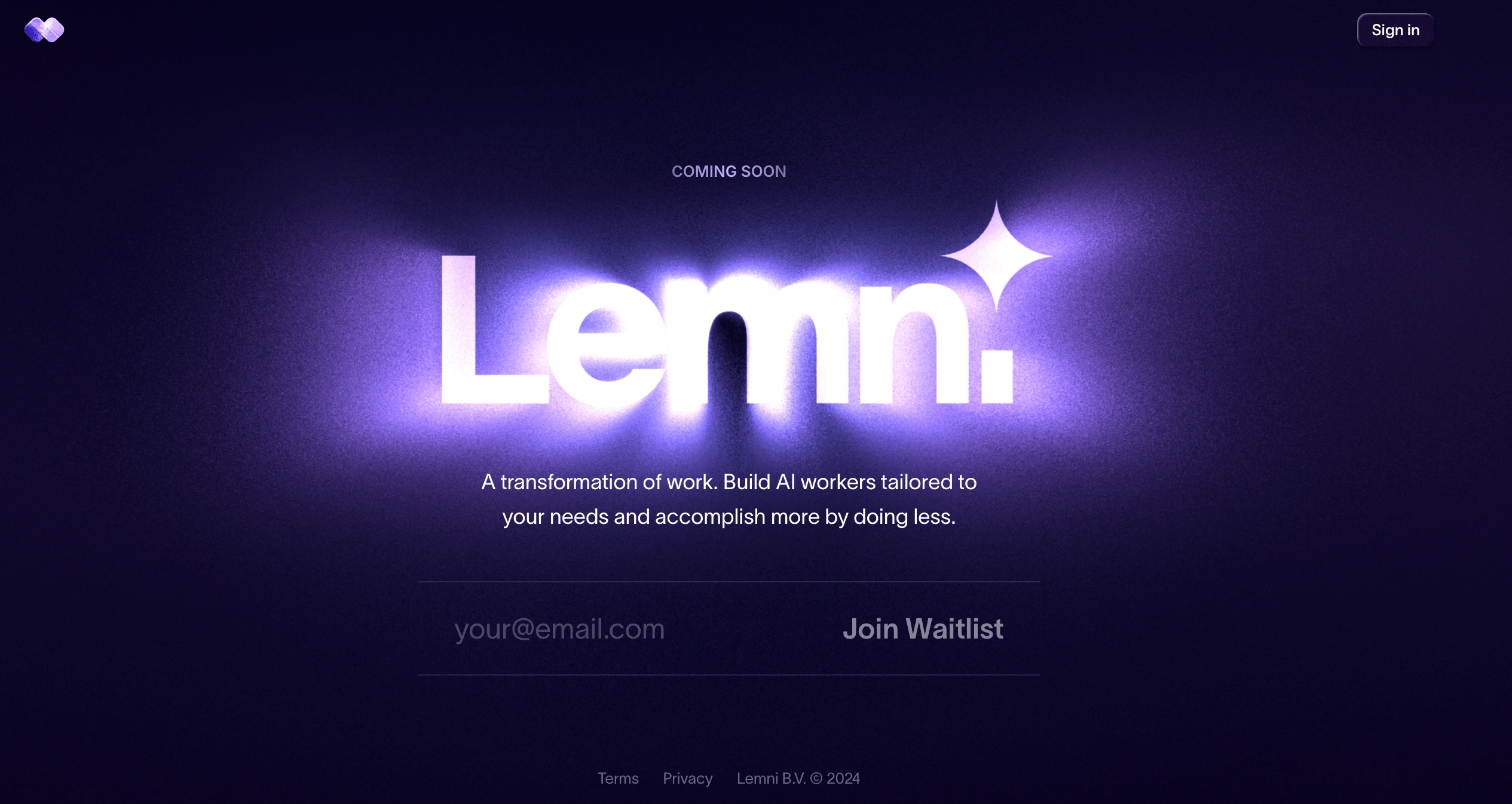 The Lemni web application - Coming soon!