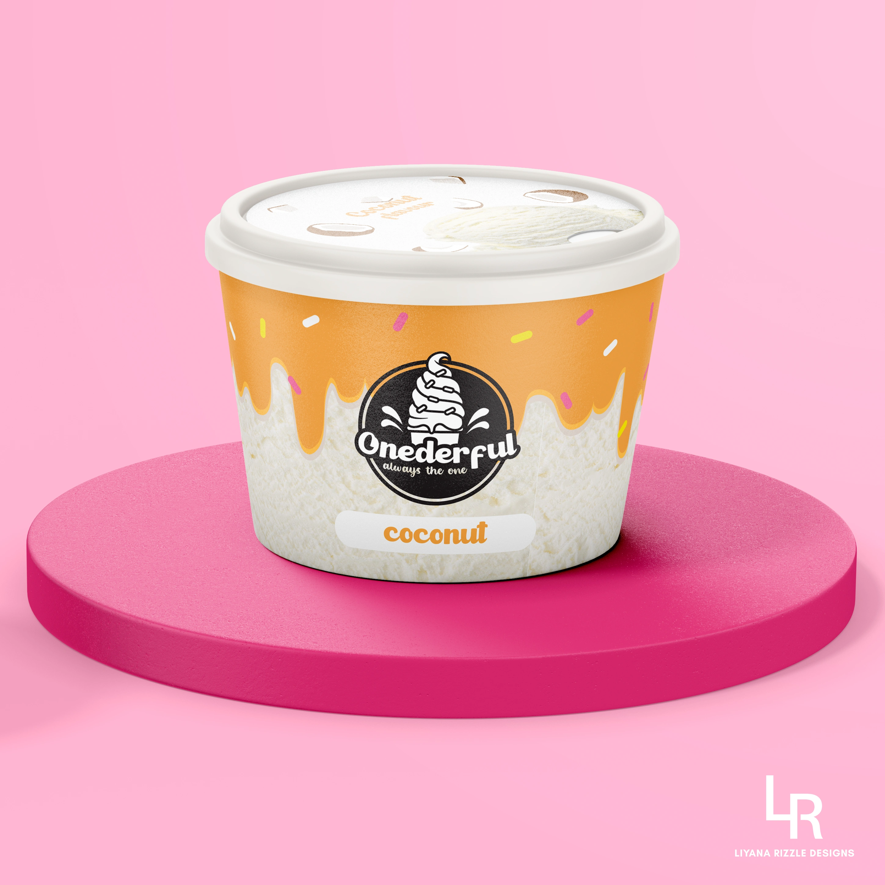 Ice Cream tub packaging design