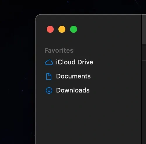 Image of Finder Sidebar