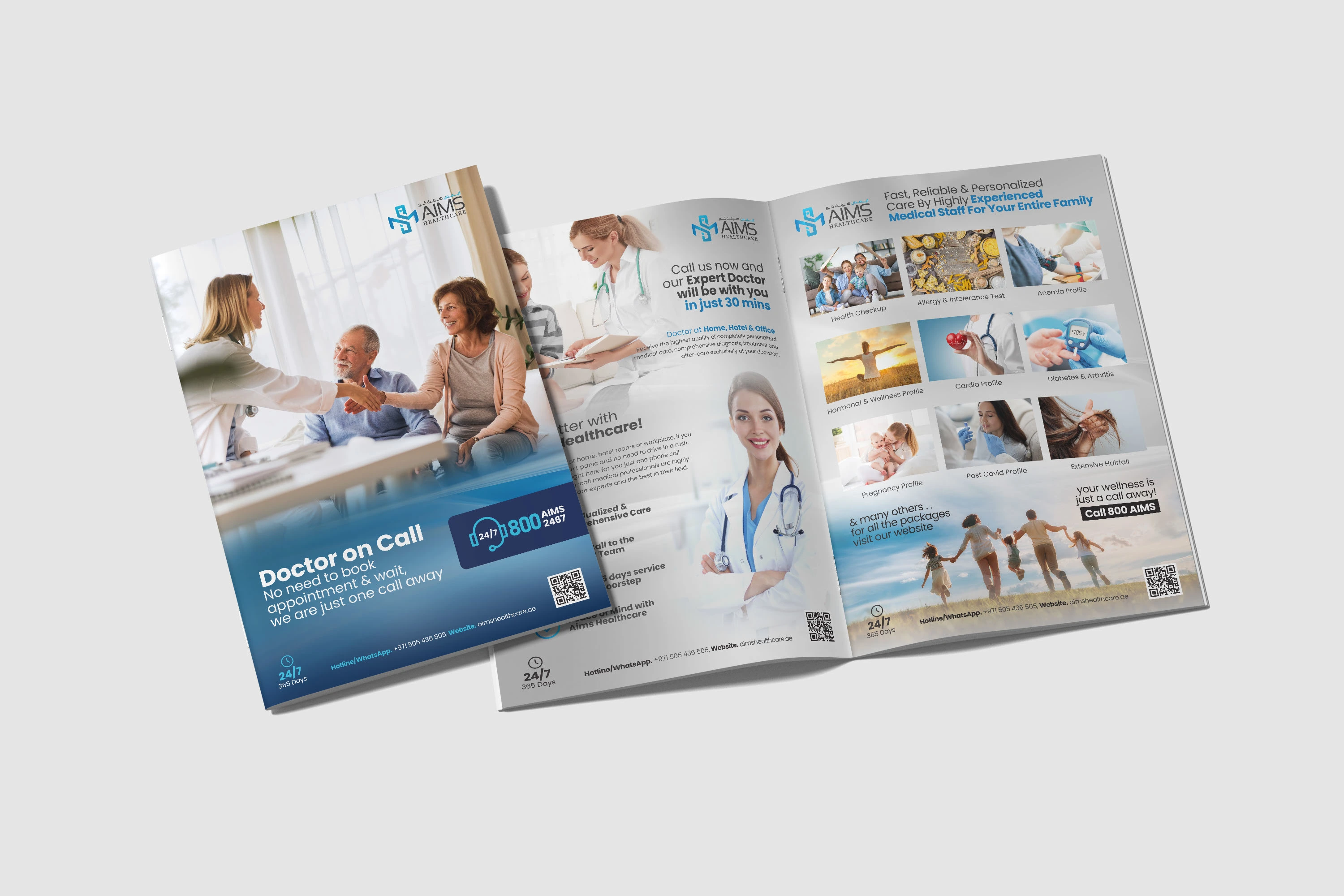 Aims Healthcare Booklet with all services