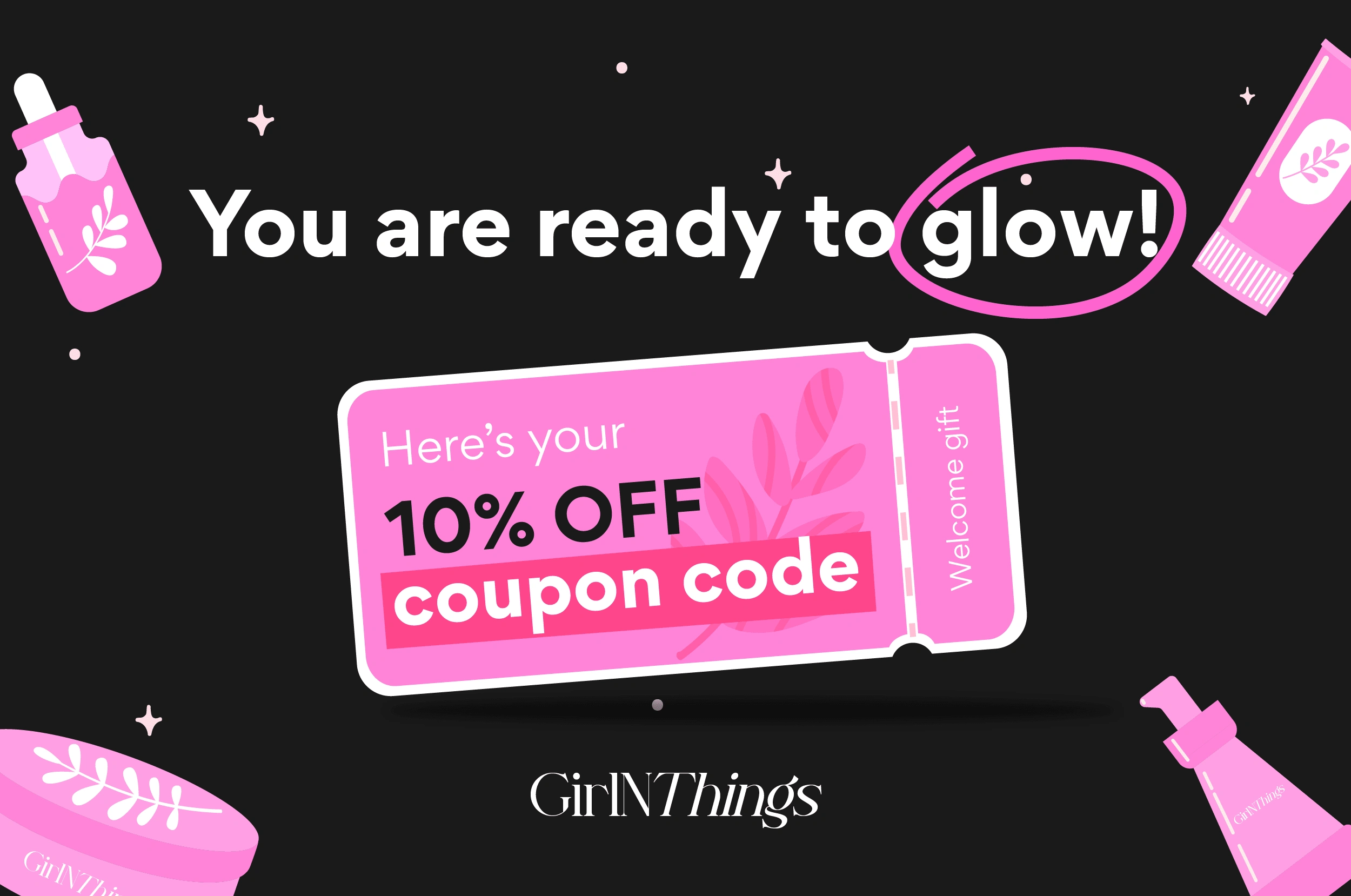 GirlNThings Email signed-up design