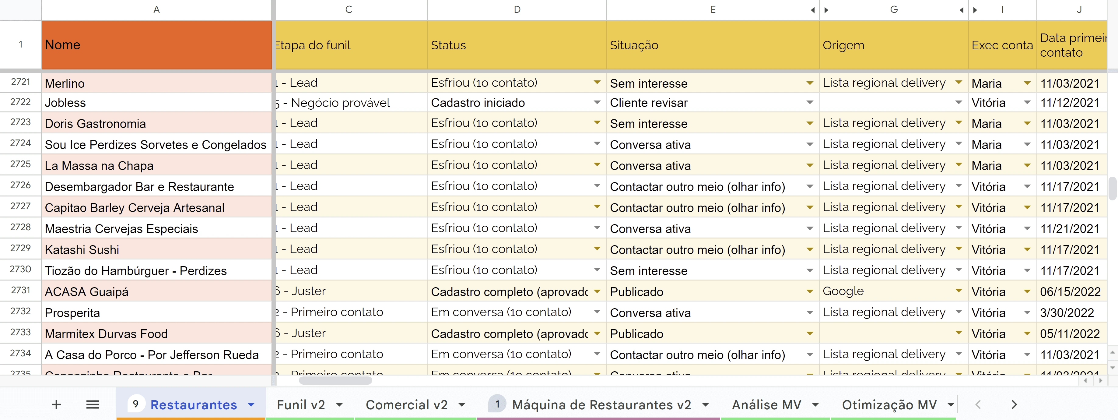 Enrichment of client spreadsheet with precise geographical data (Google Sheets).