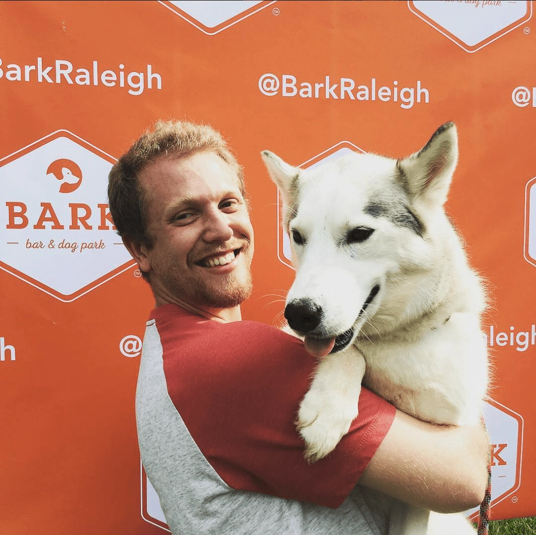 Branding being used on a photo backdrop from an event the brand hosted