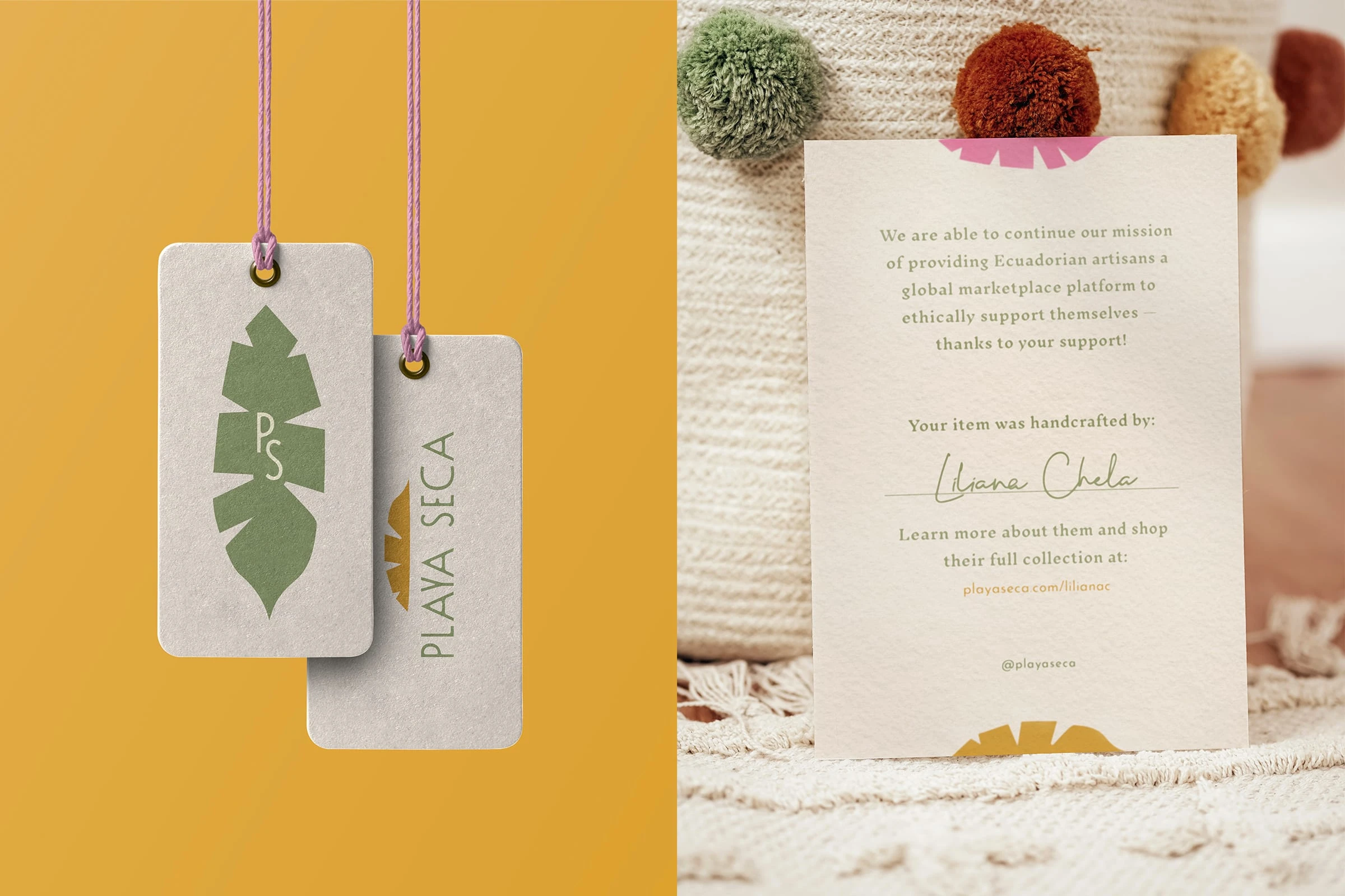 Hang Tag + Note Card Design