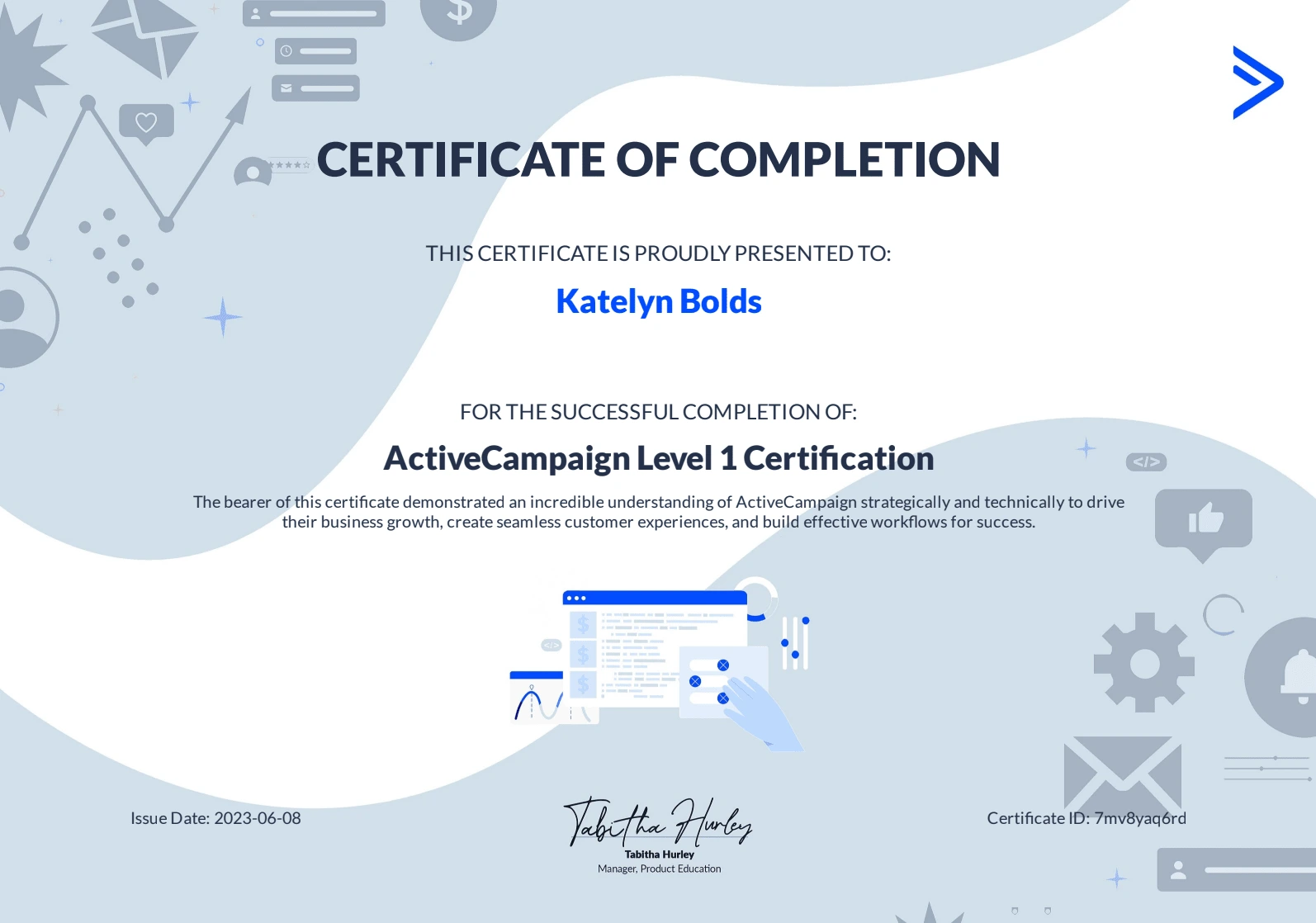 ActiveCampaign Level 1 Certification