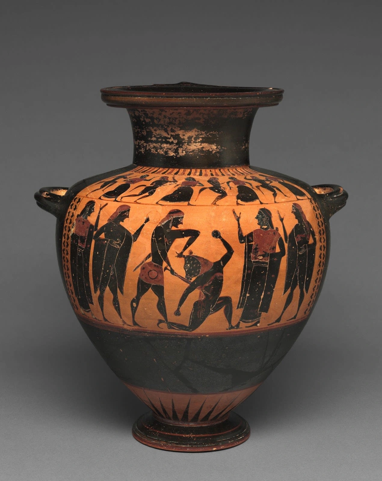 Theseus and the Minotaur, unknown artist, 550-530 BCE, Harvard Art Museums. 