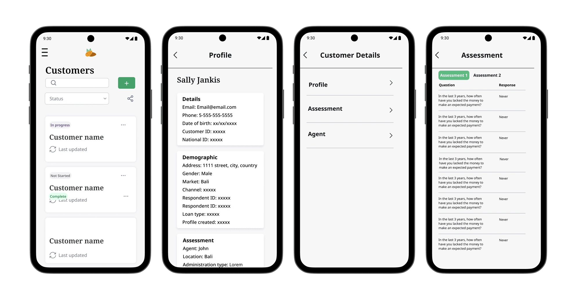 Customer Dashboard - Mobile