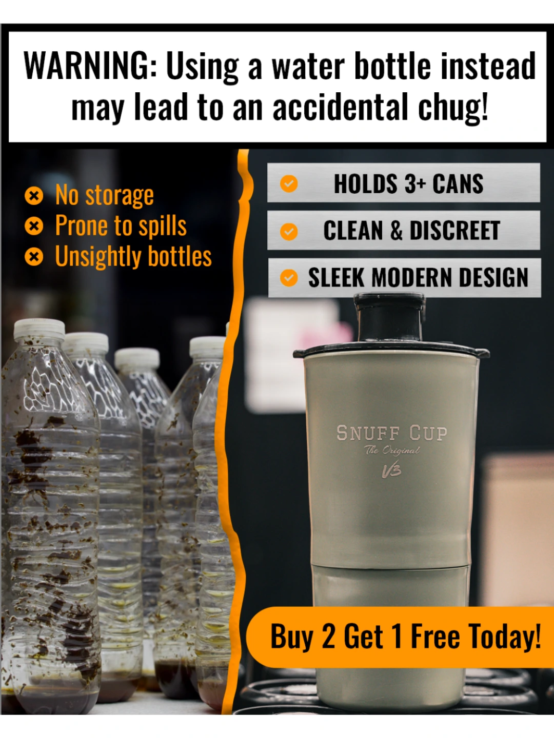 Snuff Cup Meta ad: The Comparison
