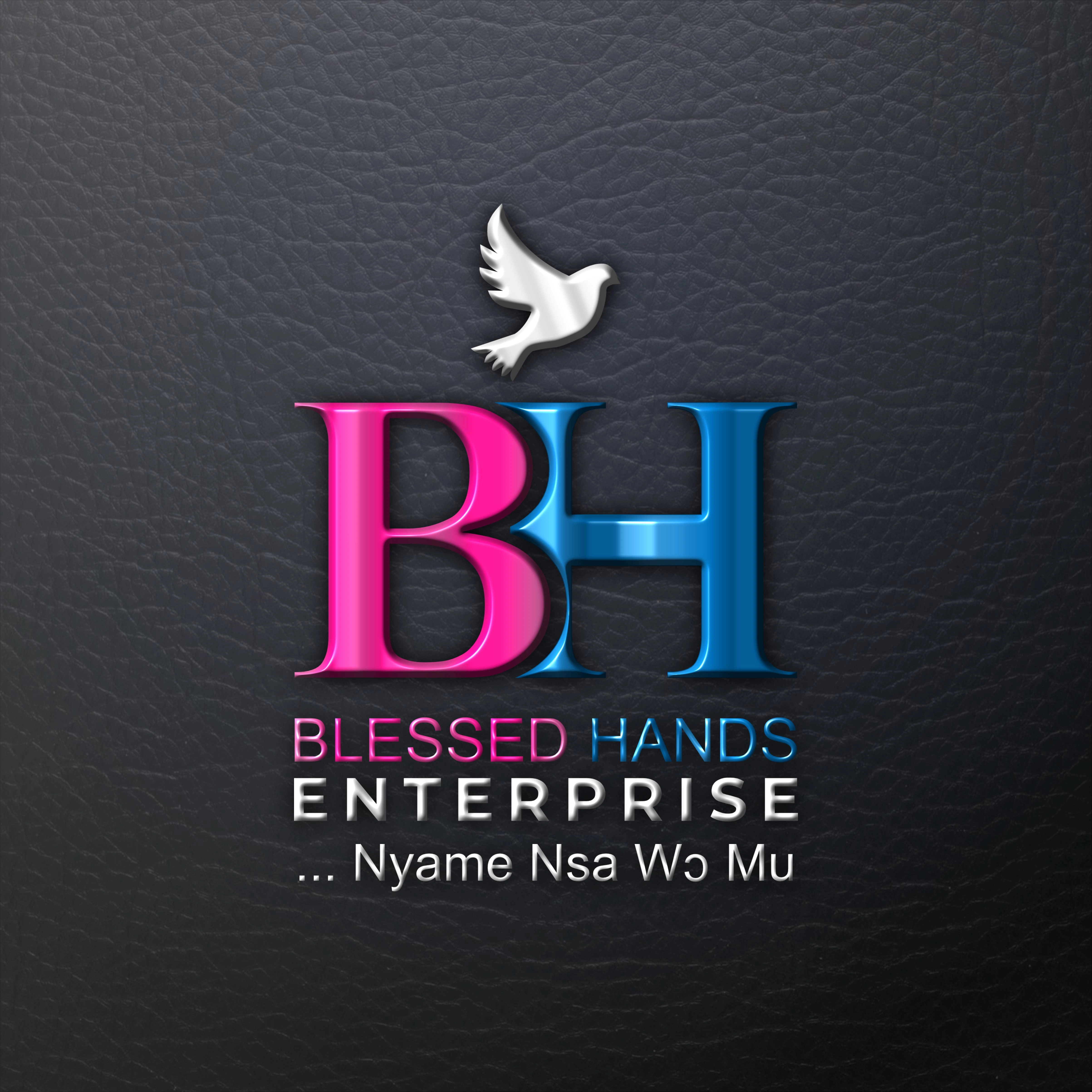 Mockup Design of Blessed Hands Enterprise Logo