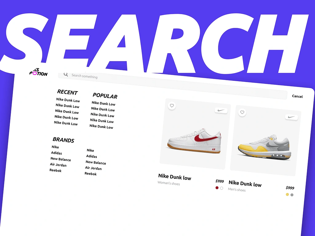 Search list design