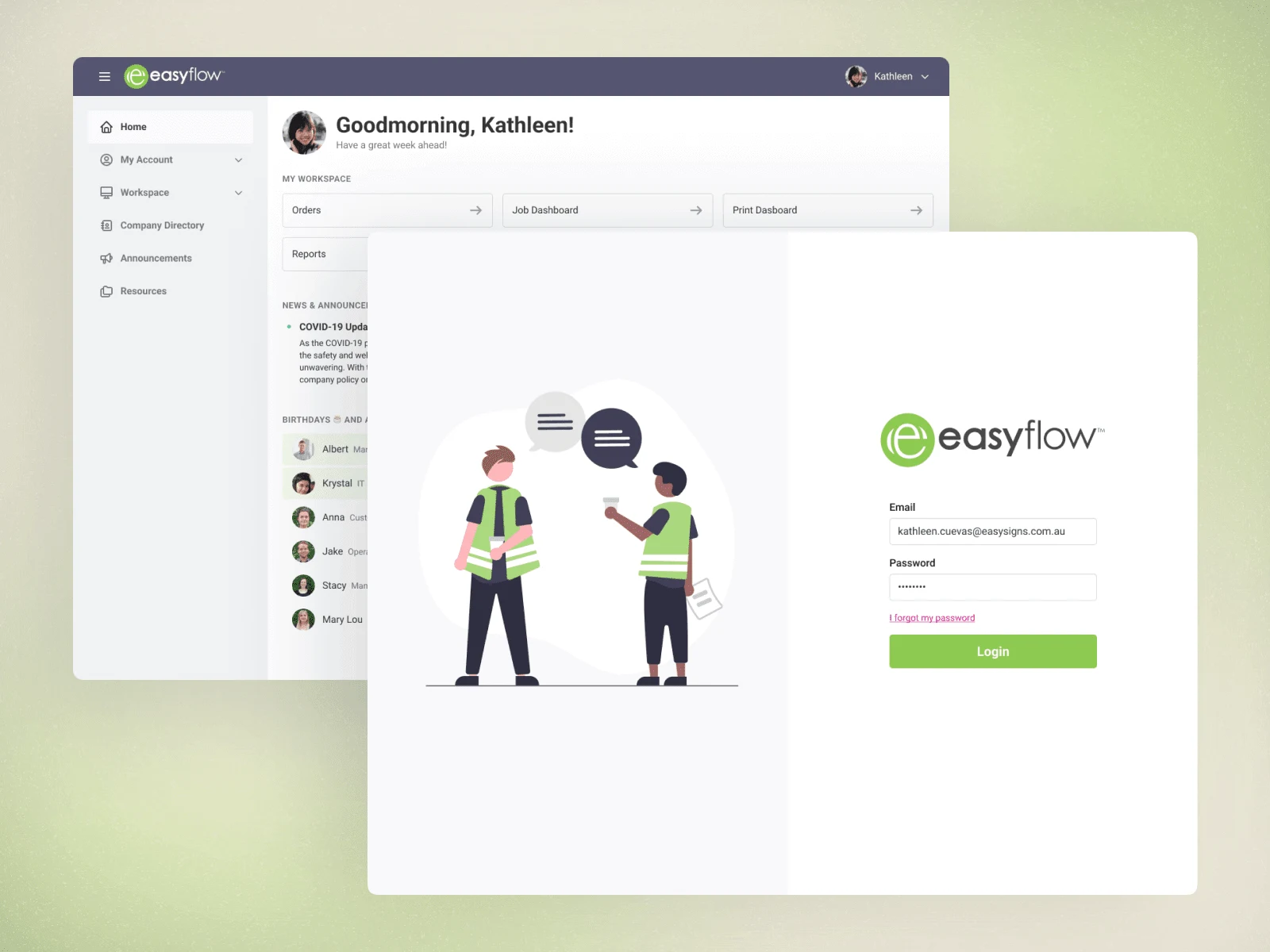 Redesigning Easyflow, Easy Signs' internal web app