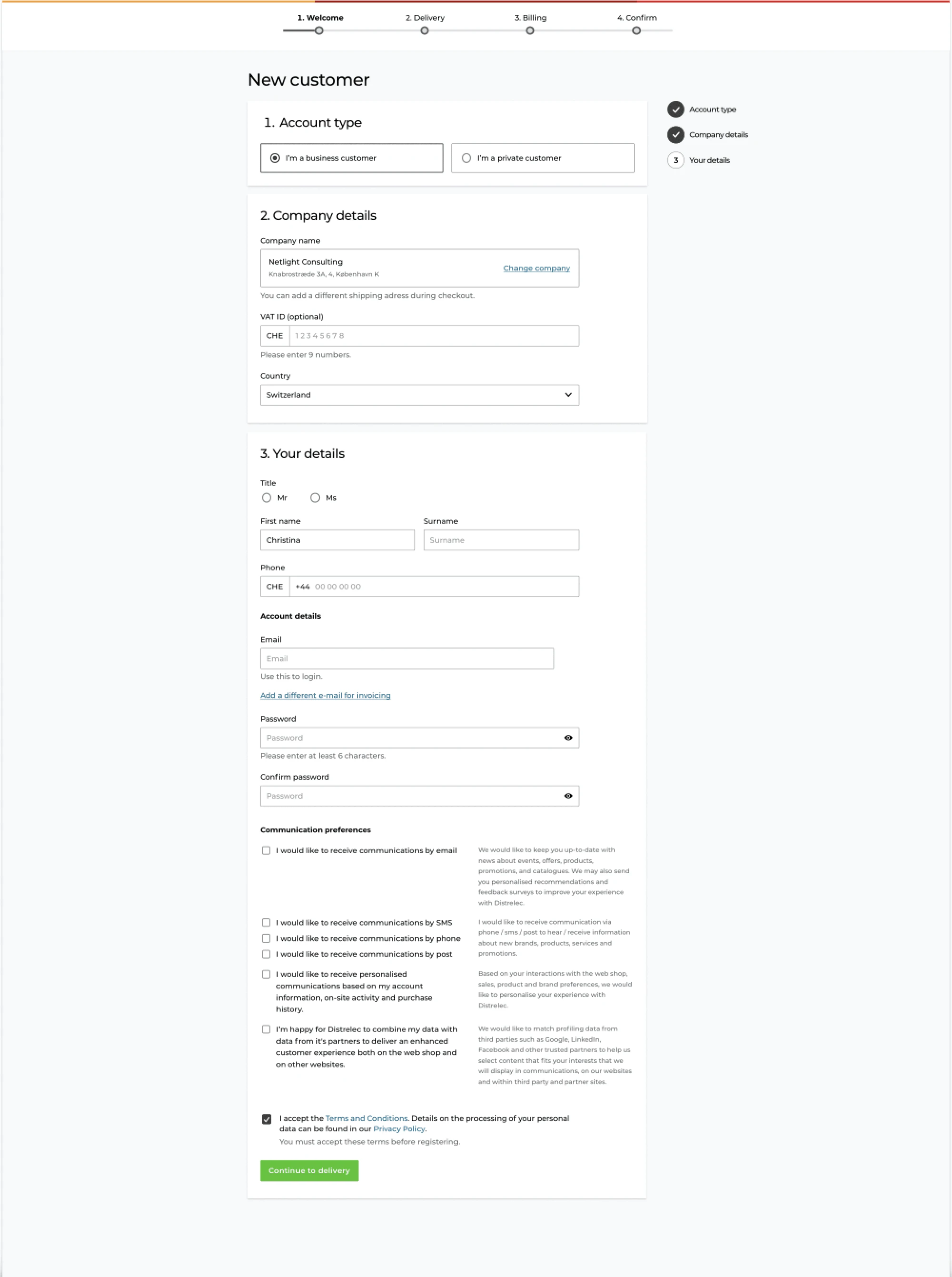 Account Creation (Before)