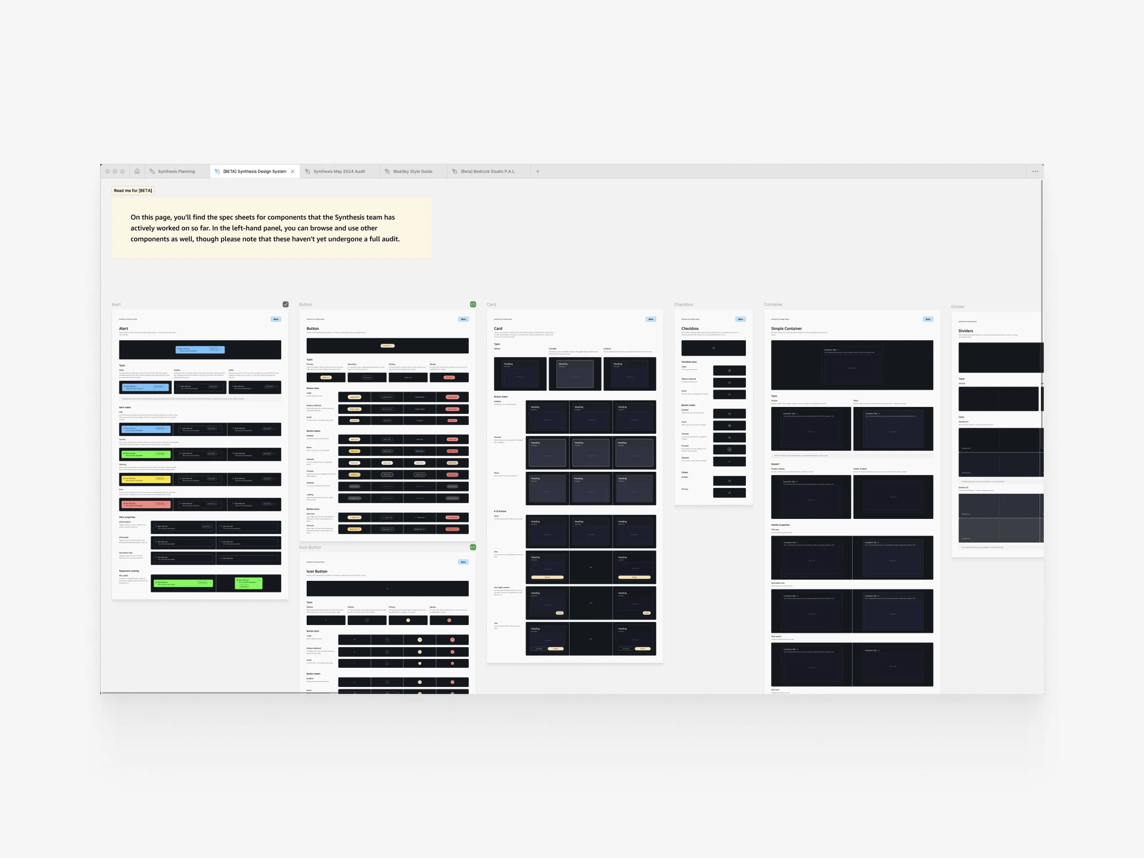 Snapshot of the guidance and components