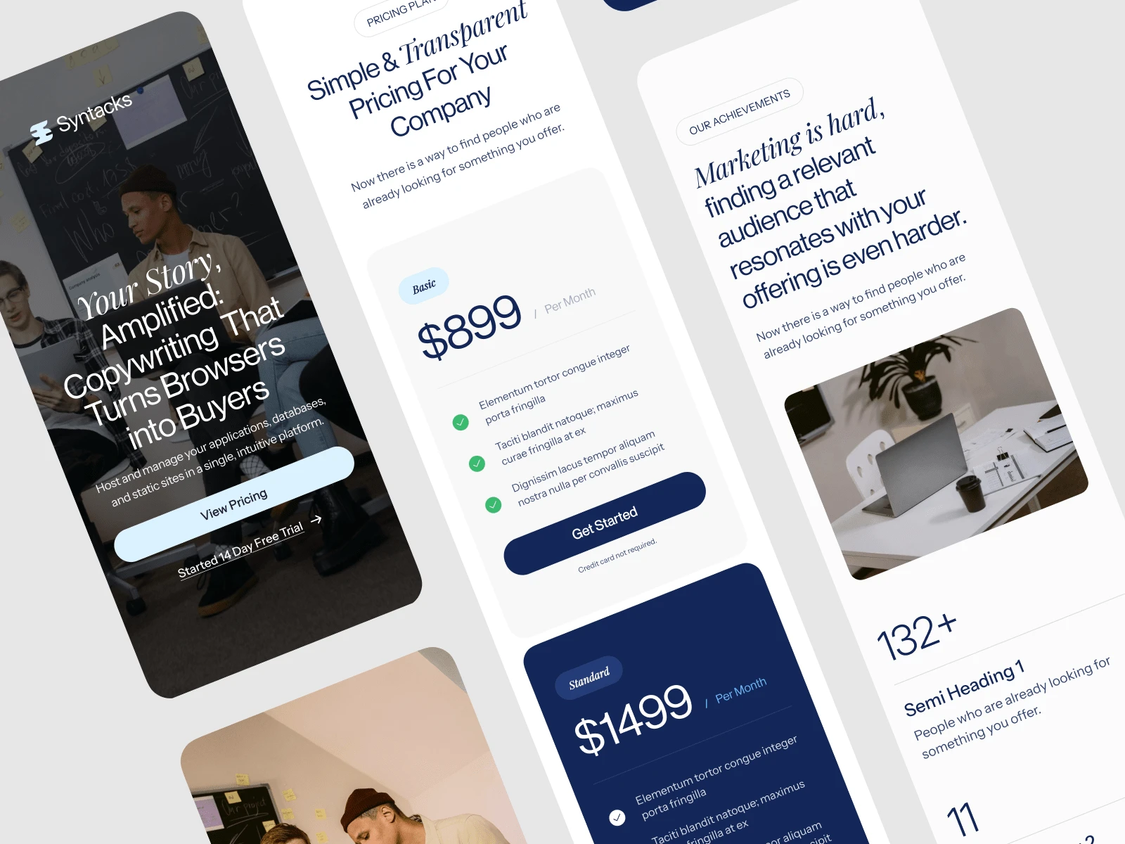 Mobile Responsive screens