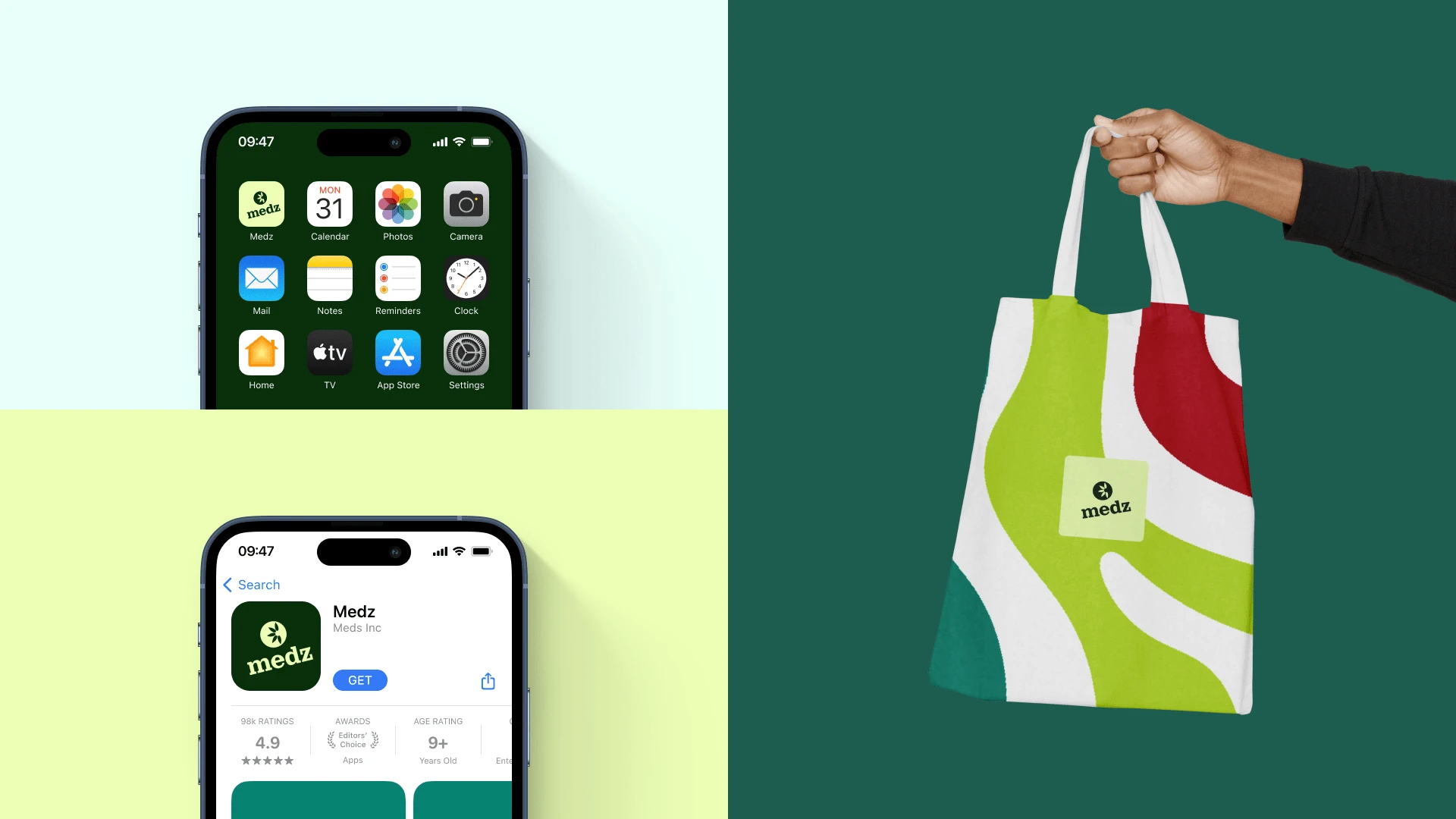 Mobile Icon & Bag