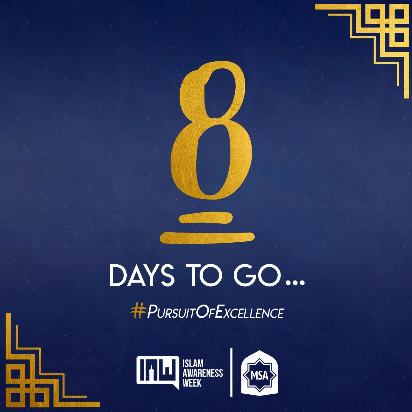 8 Days to Go | #PursuitOfExcellence