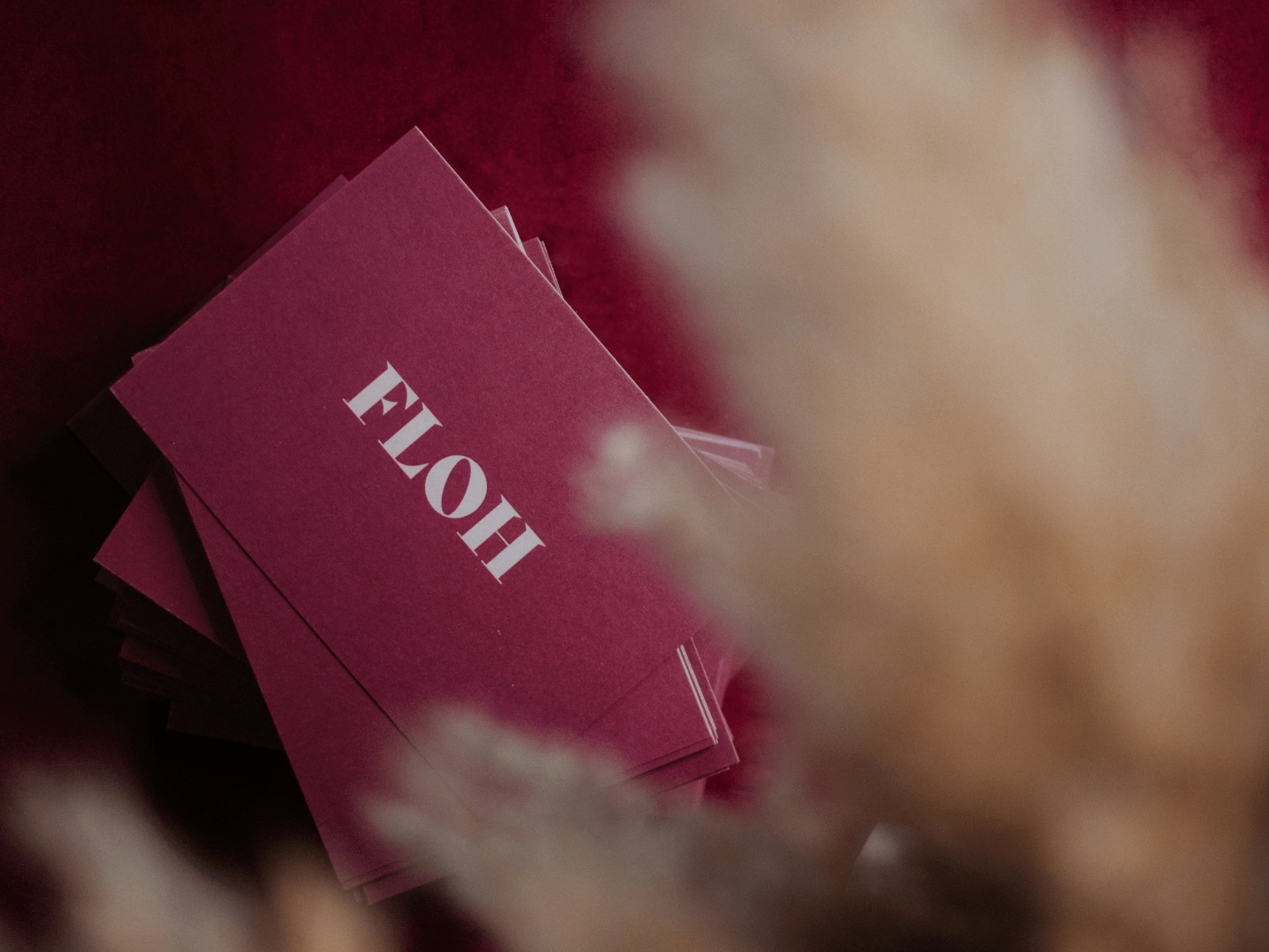 Floh thank you card design