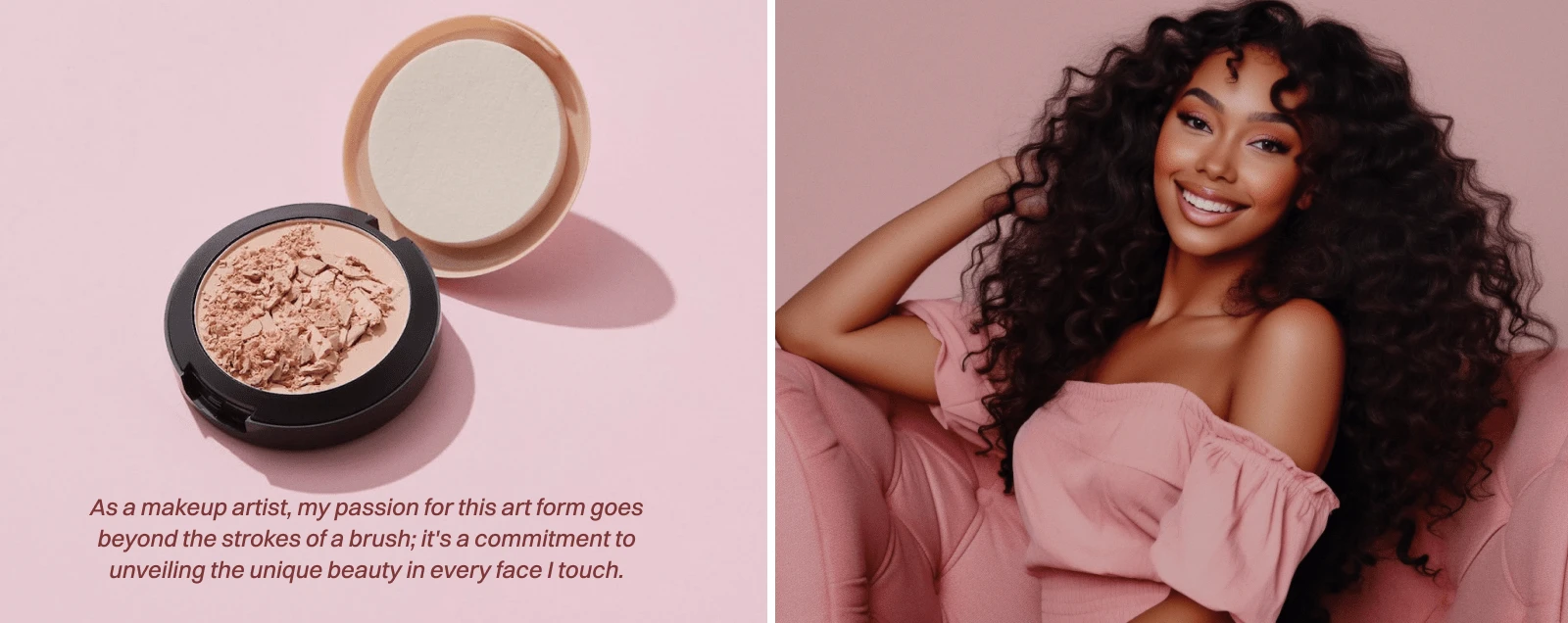 I developed a unique brand identity for Katty Milles, a talented makeup artist, that highlights her expertise while empowering her diverse clientele.
