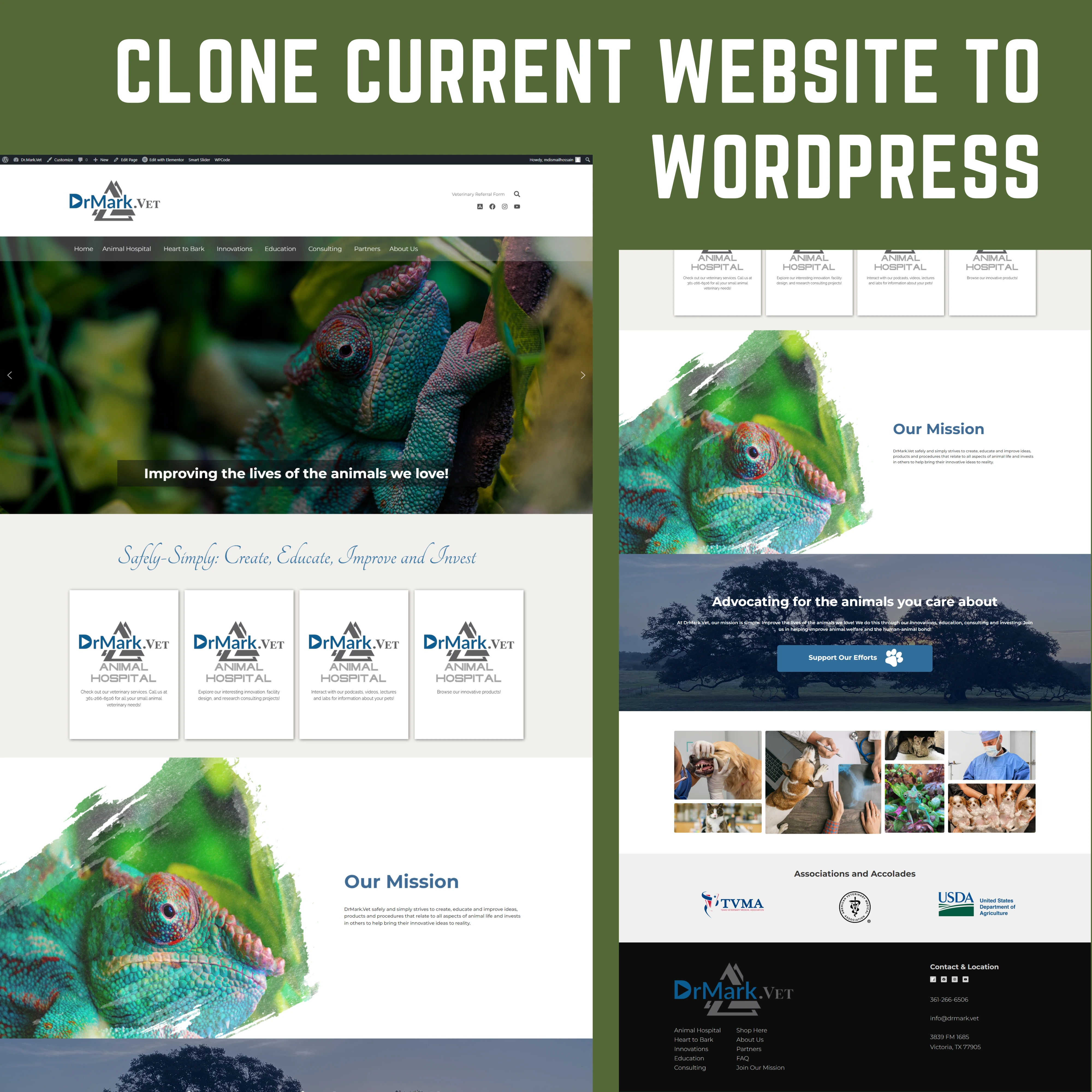 Clone Current Website to WordPress