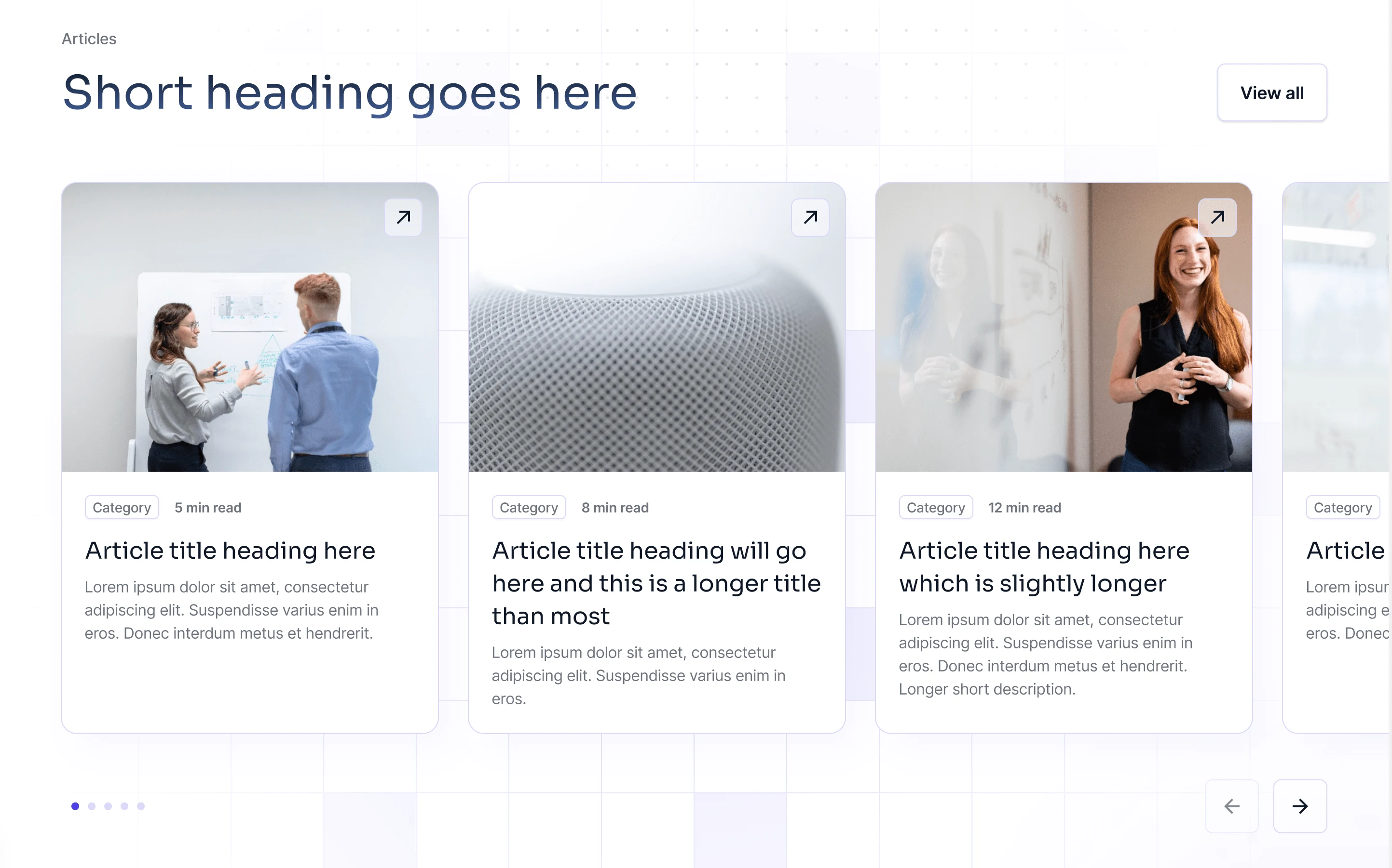 Articles Slick Slider Custom Gutenberg Block