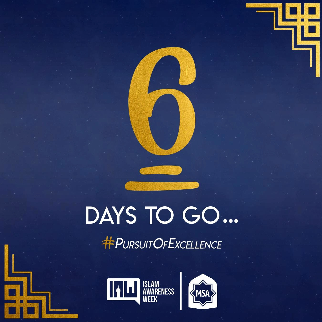 6 Days to Go | #PursuitOfExcellence