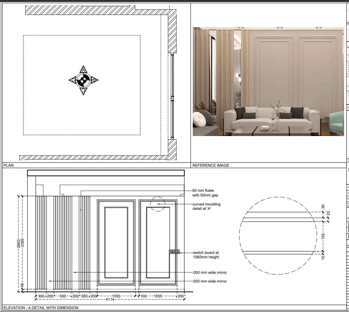 Living Area - Wall Elevation