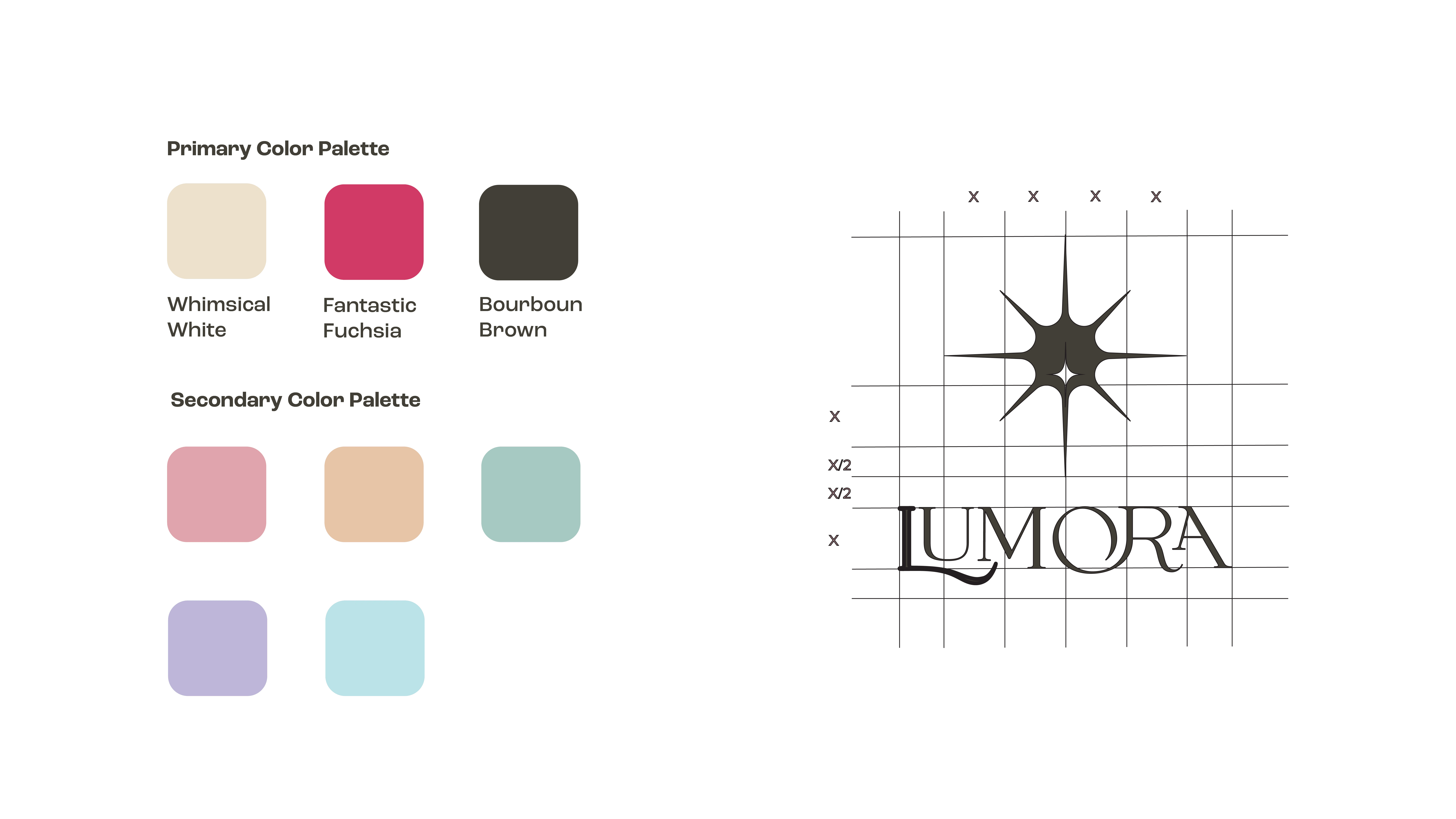 Logo Construction grid and Color Palette