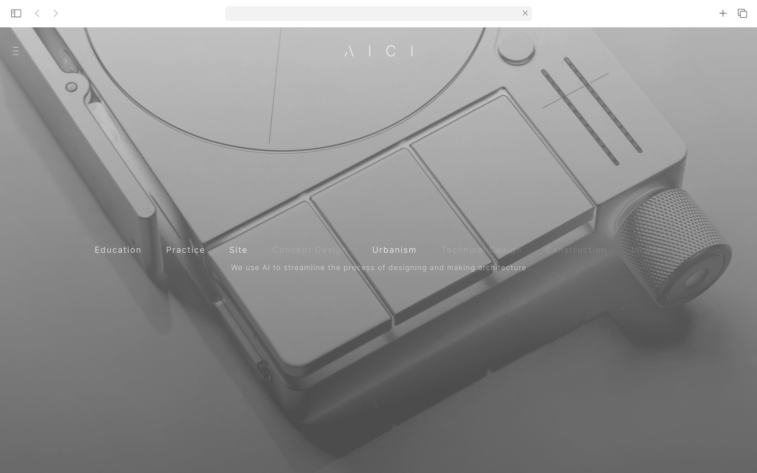 A I C I — Homepage & Variations (Products: 3D renders/visuals)