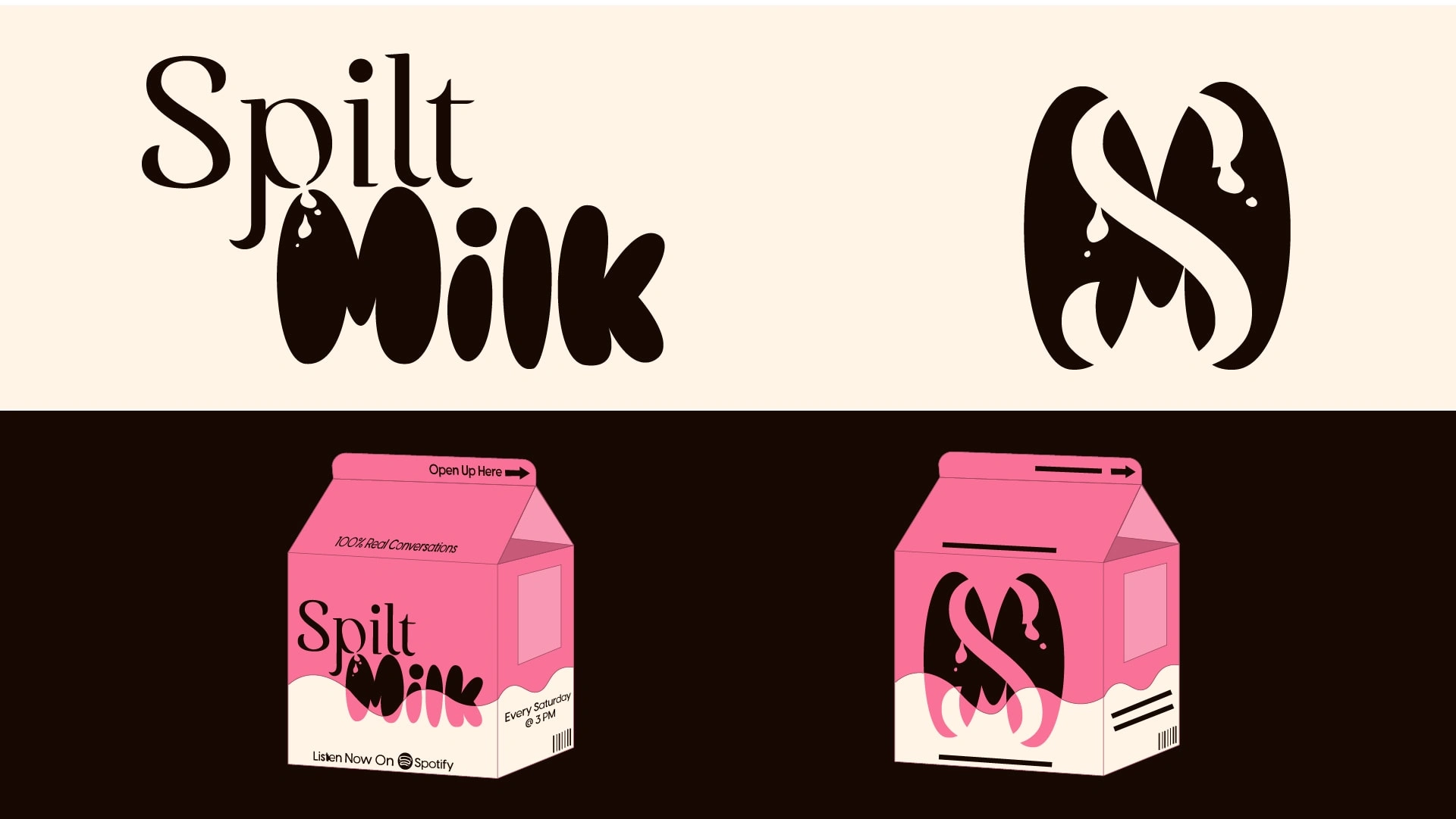 Spilt Milk - Logo Variations