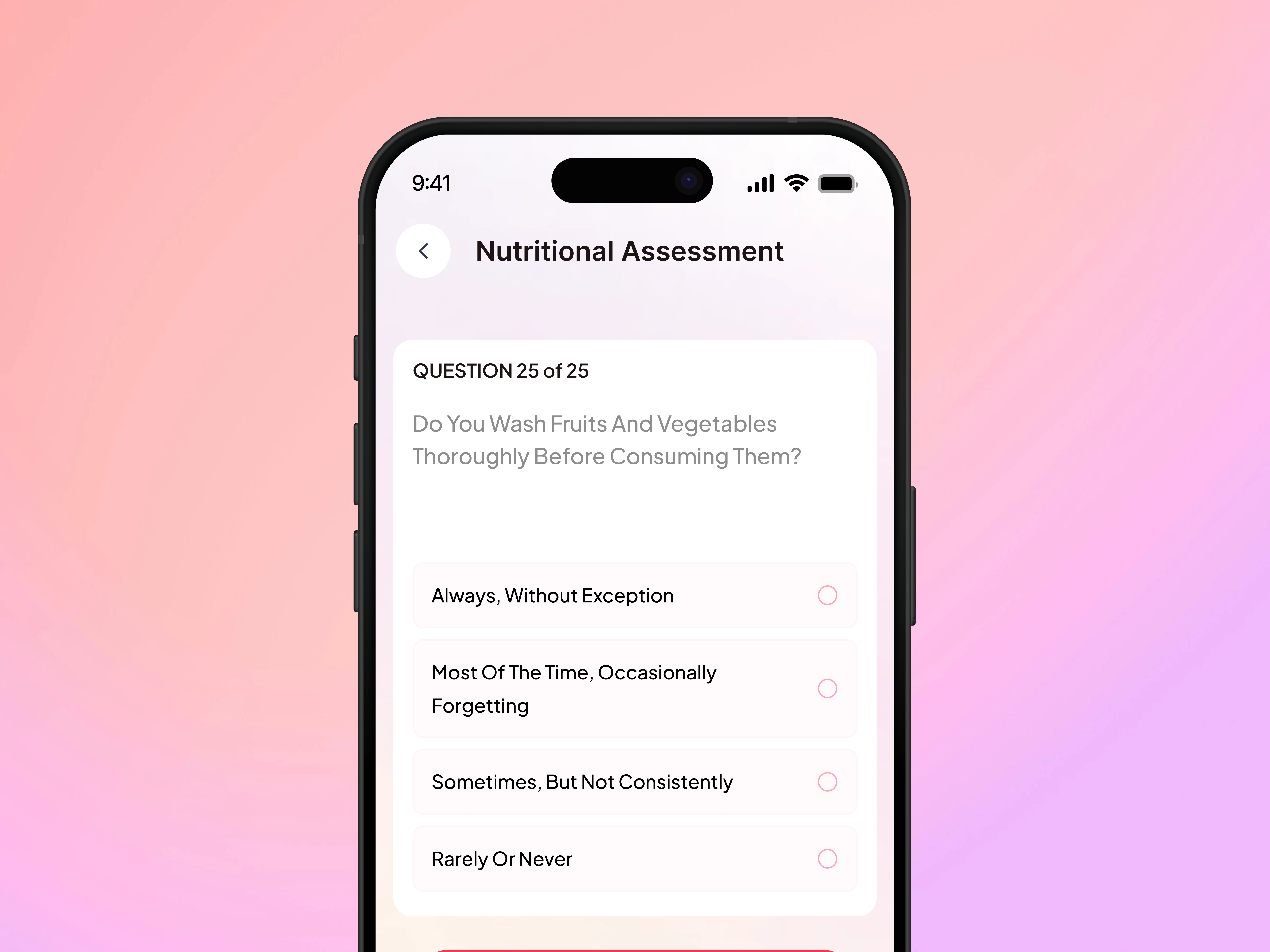 Nutritional assessment