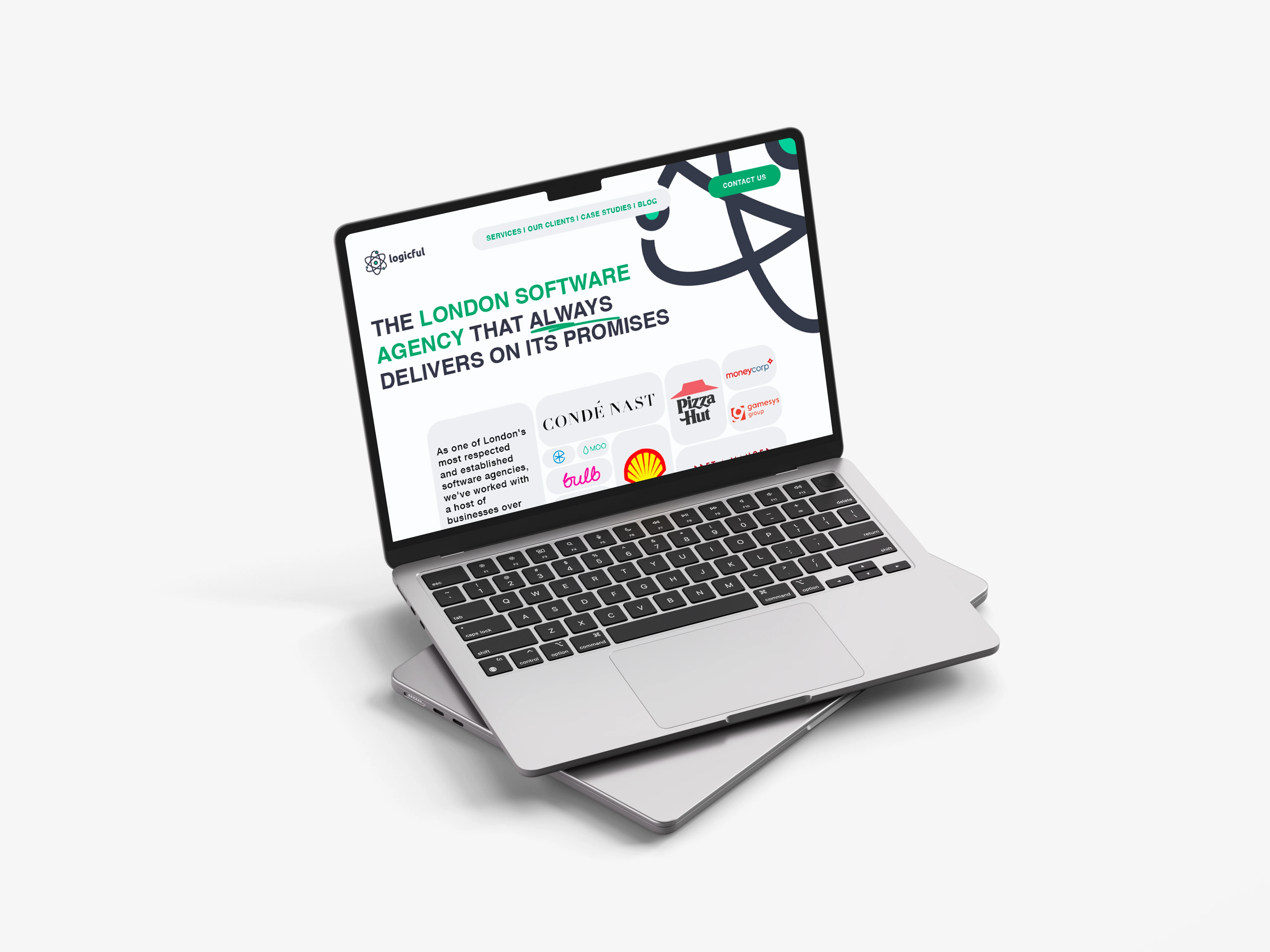 Website mockup example