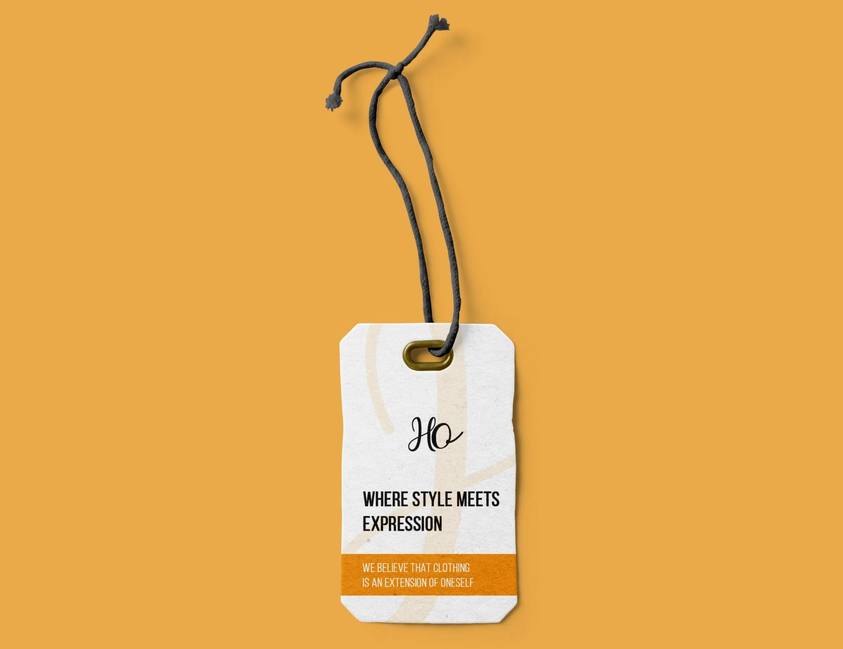 Tag Label Design: Minimalistic and elegant tag design for a stylish brand identity.