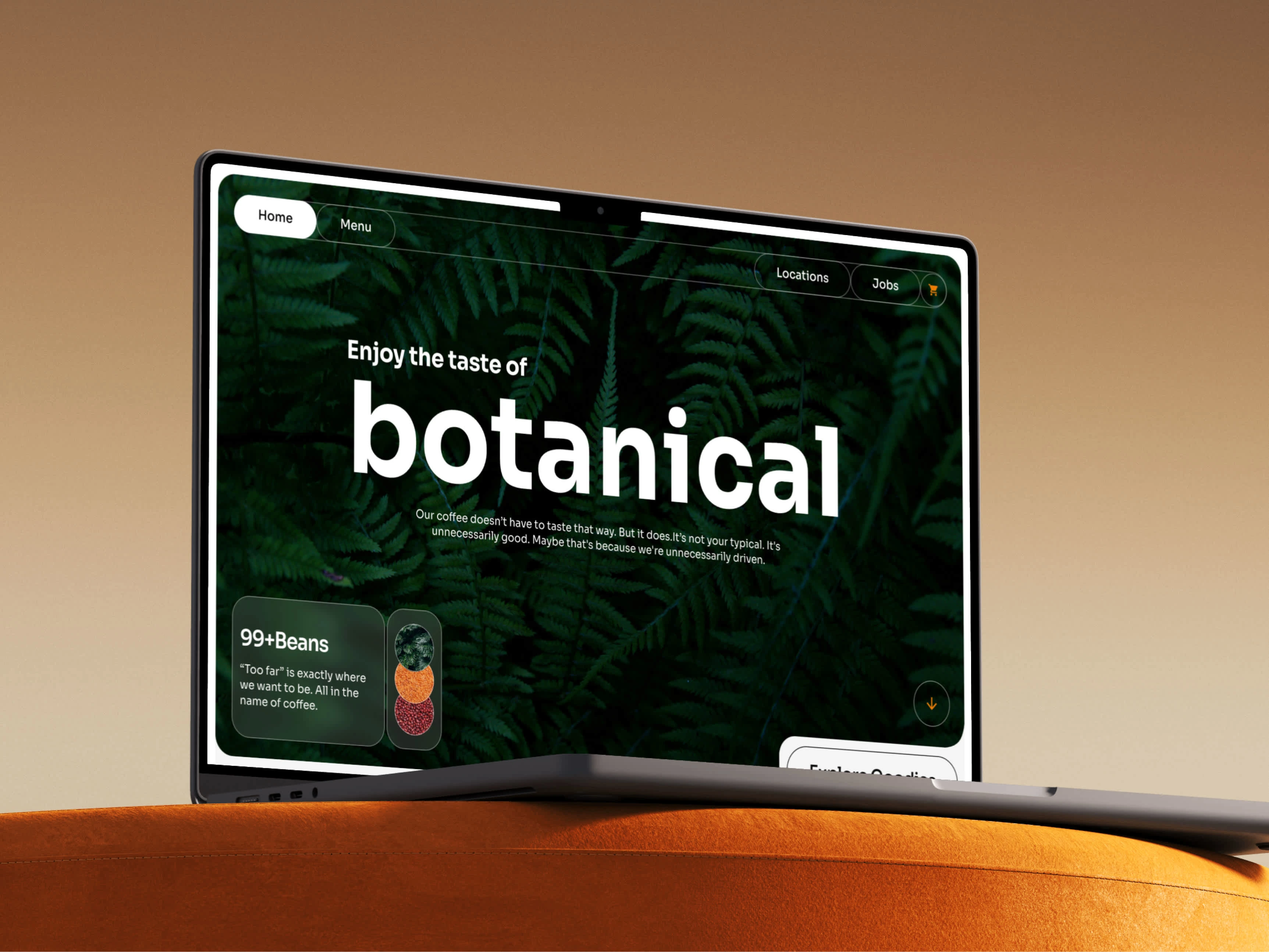 Botanical Coffee shop Framer template by Design Freaks