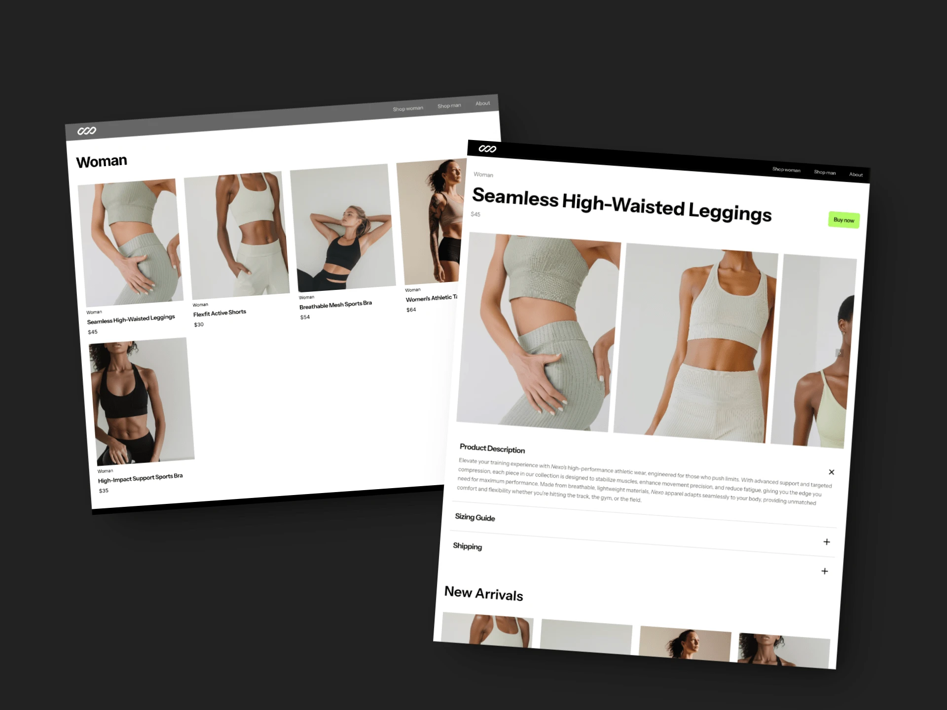 Category and Product Page