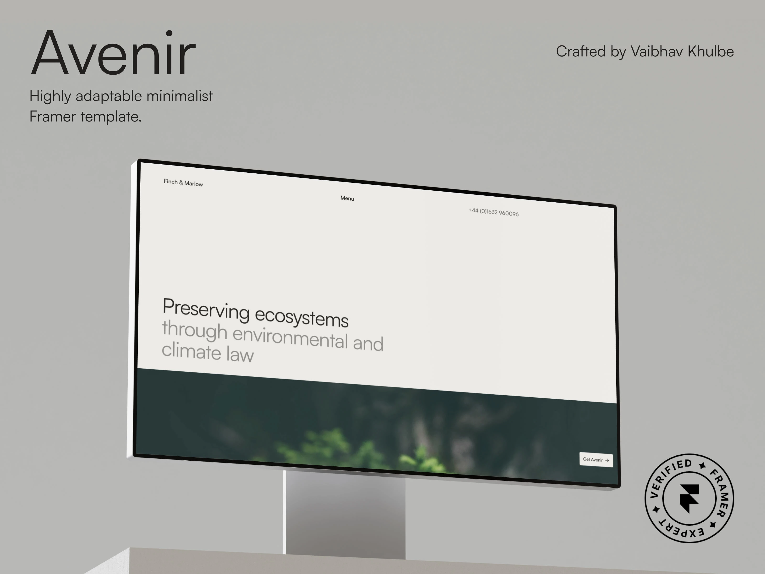 Avenir's graphic made in Figma for .