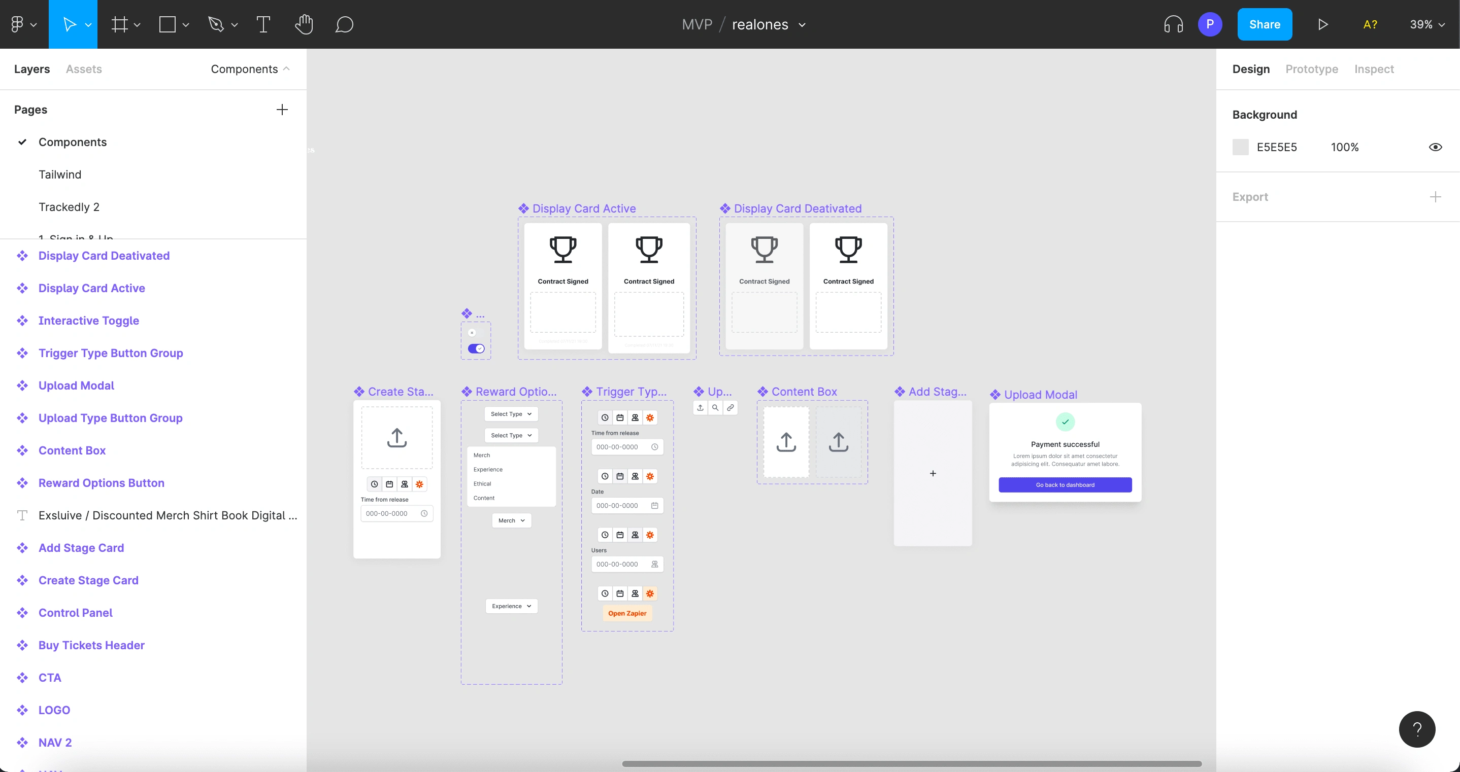 Figma component creation (Tailwind UI)