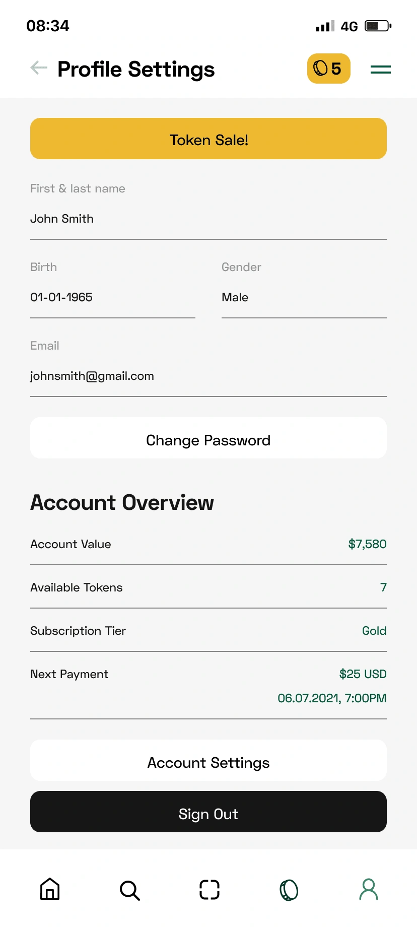 Profile Settings