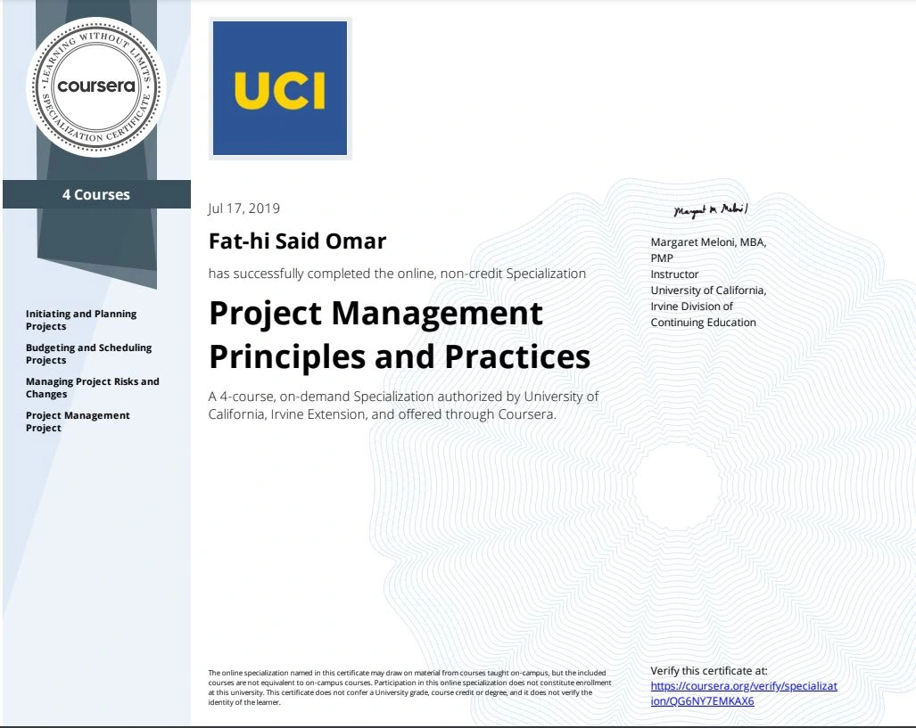 Project Management Principles and Practices