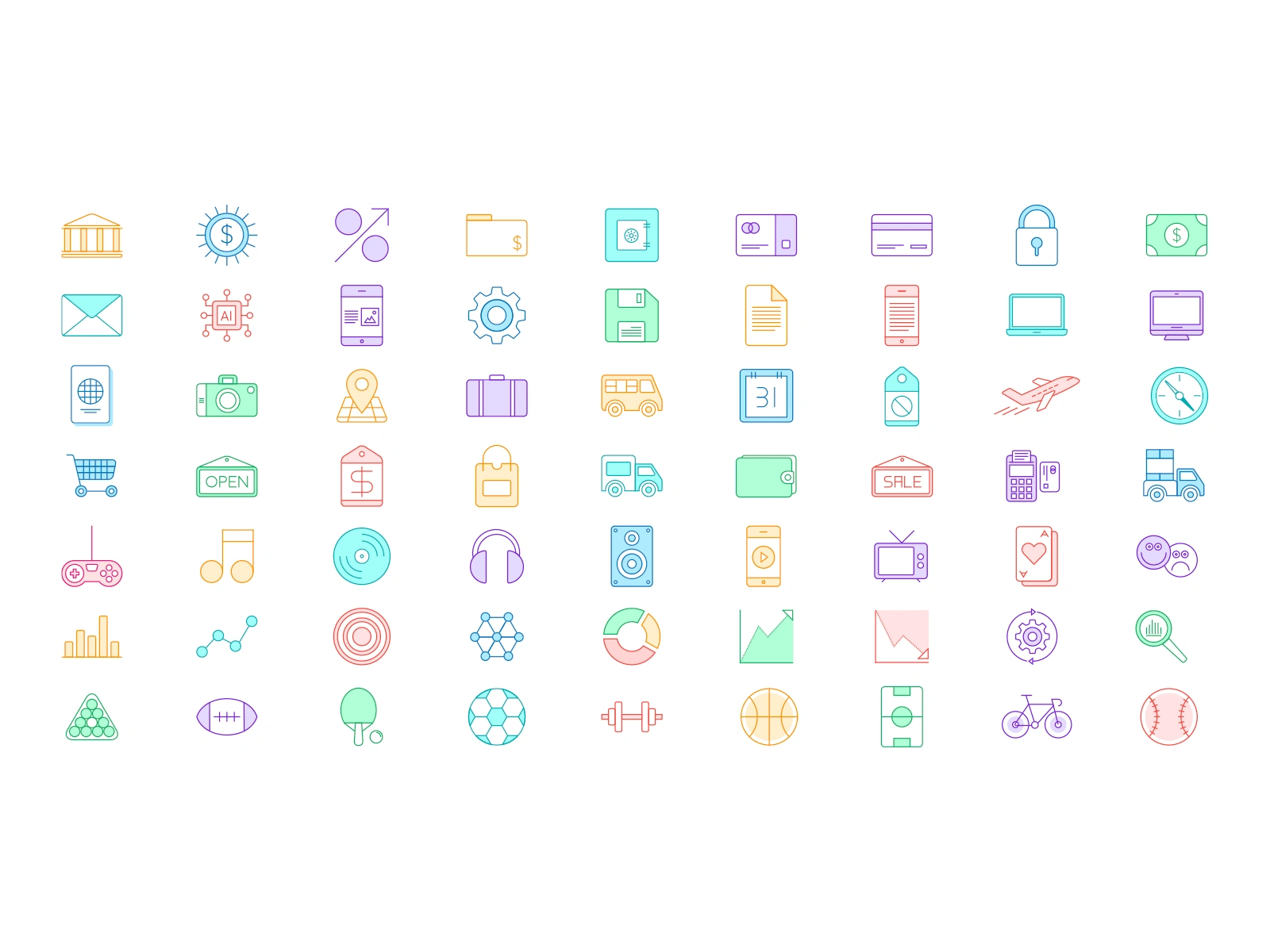 Complete icon set