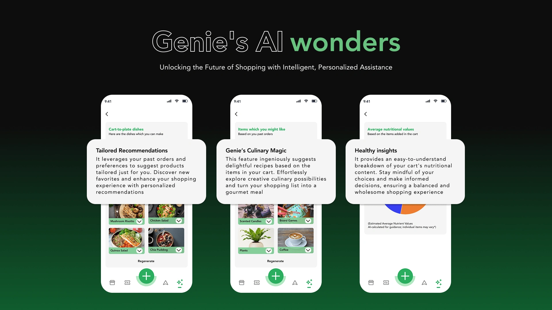 Genie AI features