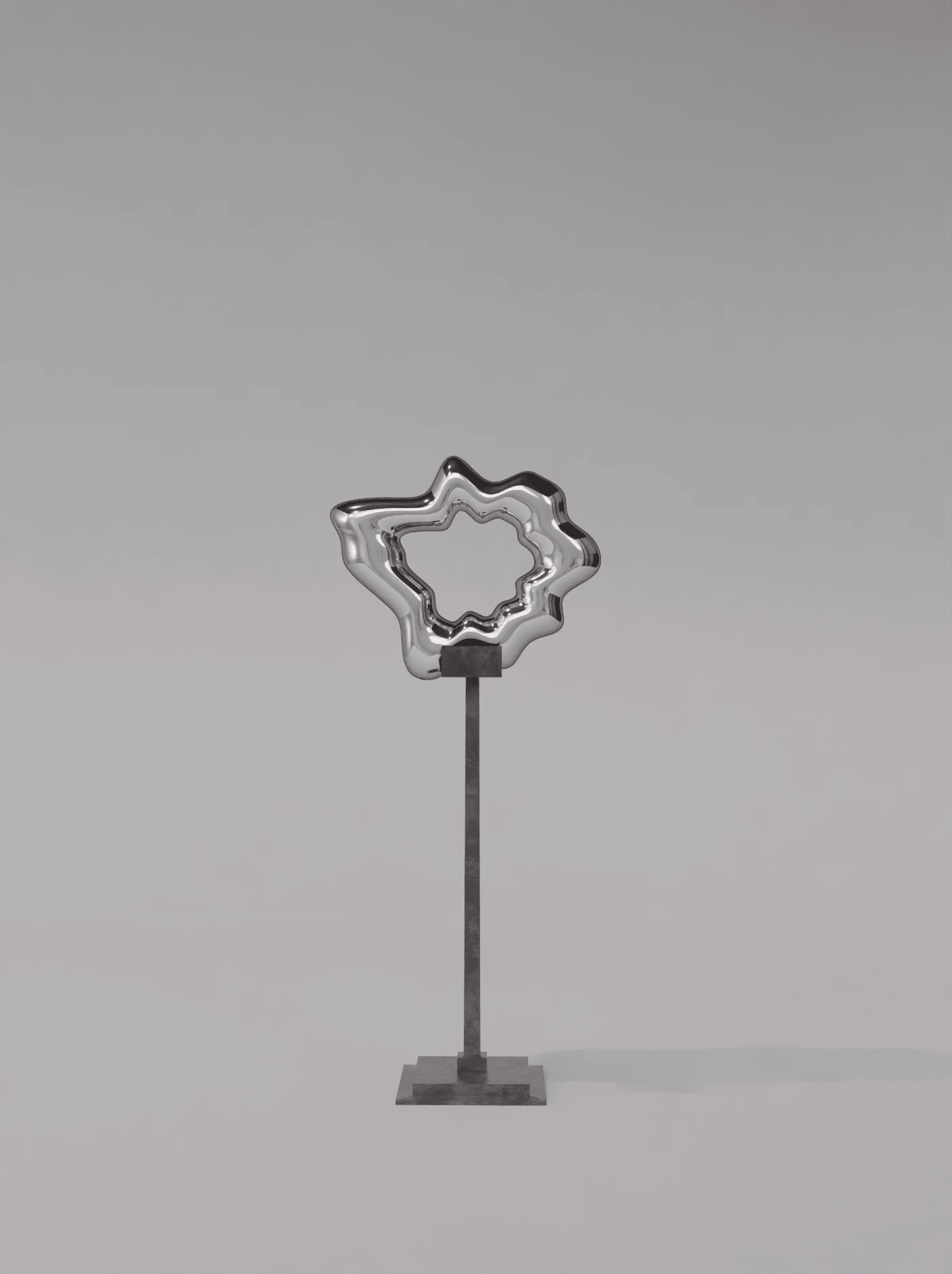 'Amoeba' Chrome Sculpture